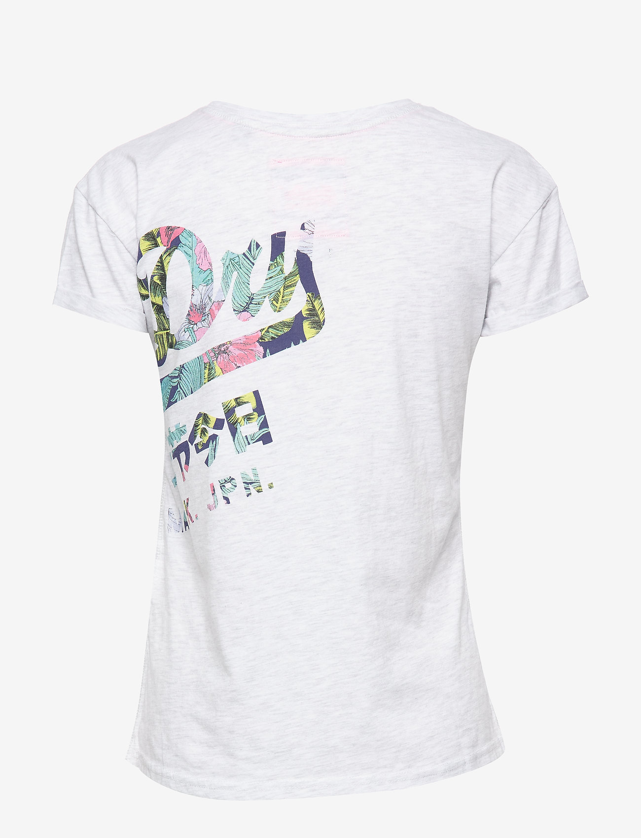 Superdry - VINTAGE LOGO WRAP SLIM BF TEE - ice marl - 1