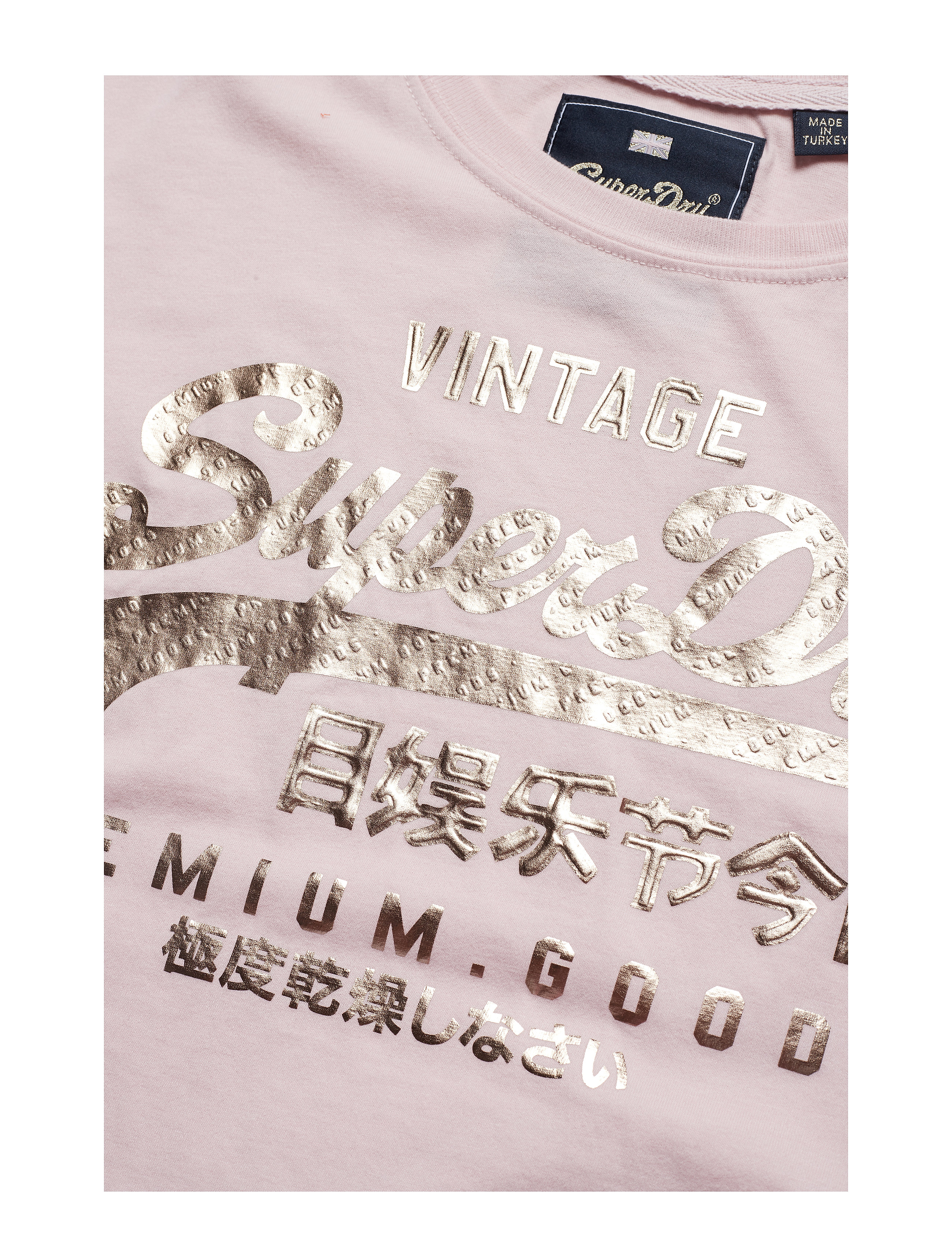 Superdry - PREMIUM GOODS PUFF FOIL INFILL ENTRY TEE - lotus marl - 2