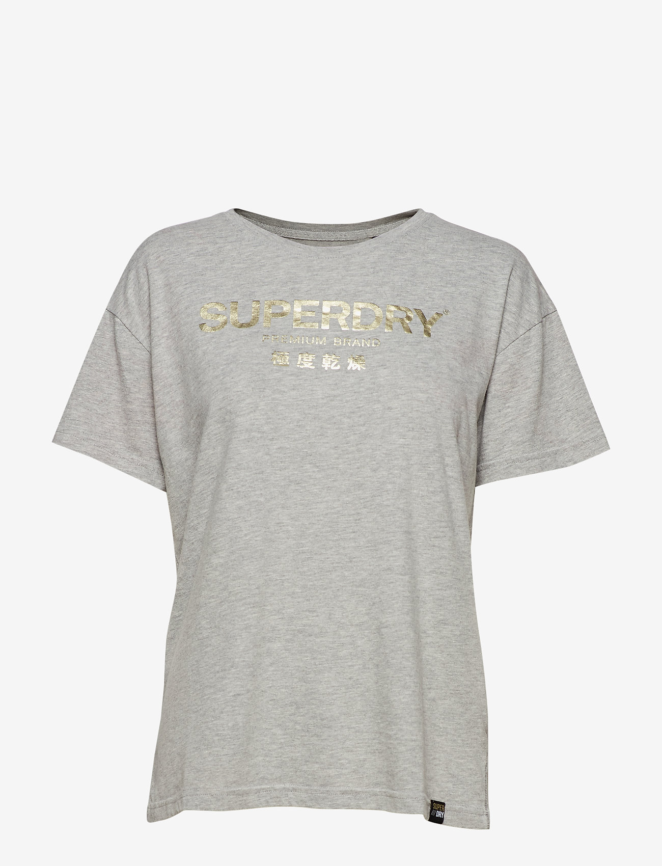 Superdry - PREMIUM BRAND LUXE PORTLAND TEE - grey marl - 0