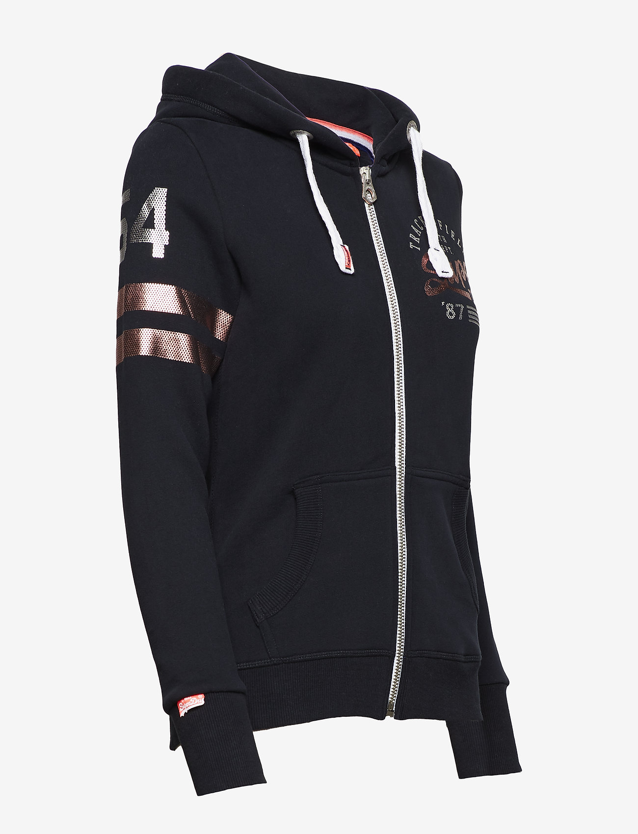 Superdry - TRACK & FIELD ZIPHOOD - eclipse navy - 2
