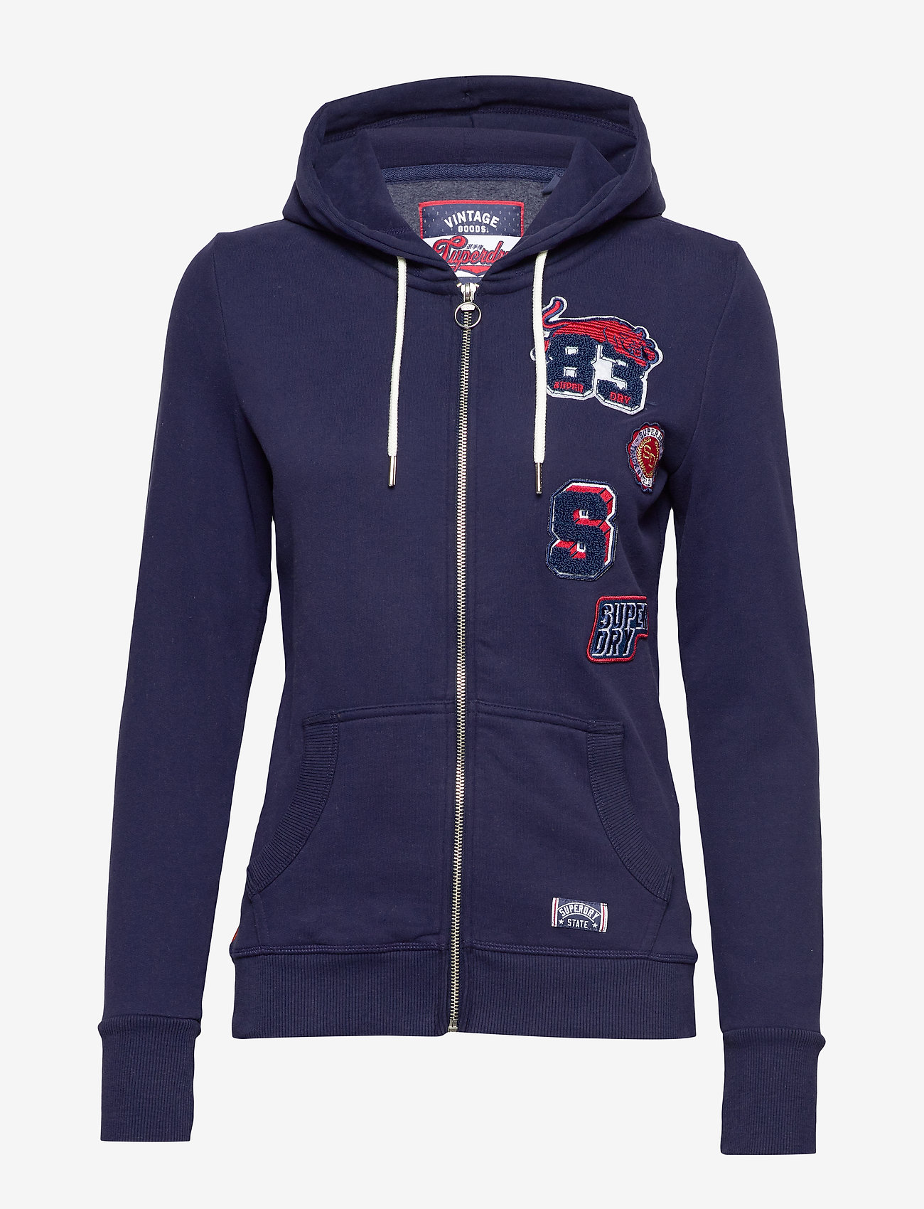 LOGO BADGE ZIPHOOD - SOFT NAVY