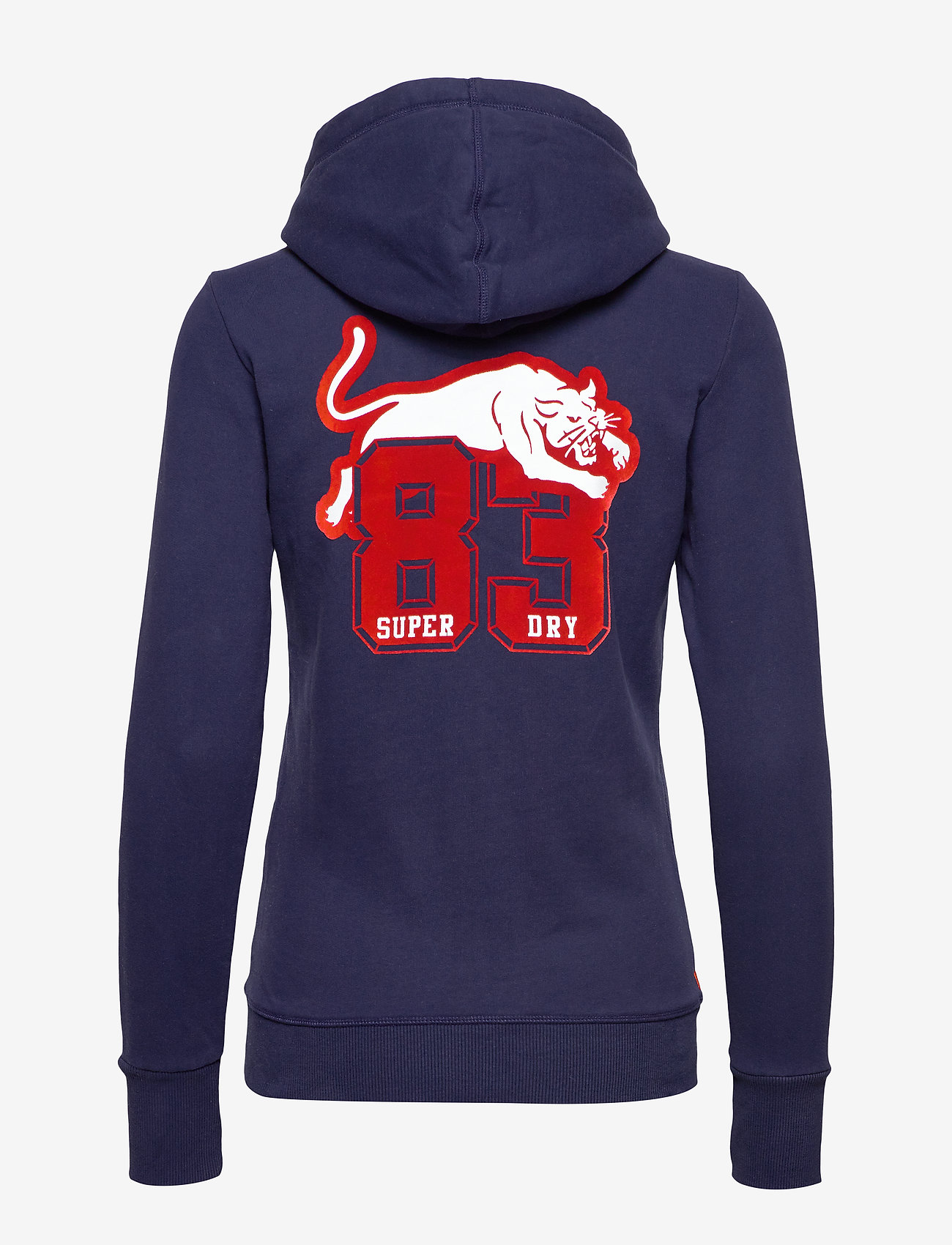 Superdry - LOGO BADGE ZIPHOOD - soft navy - 1