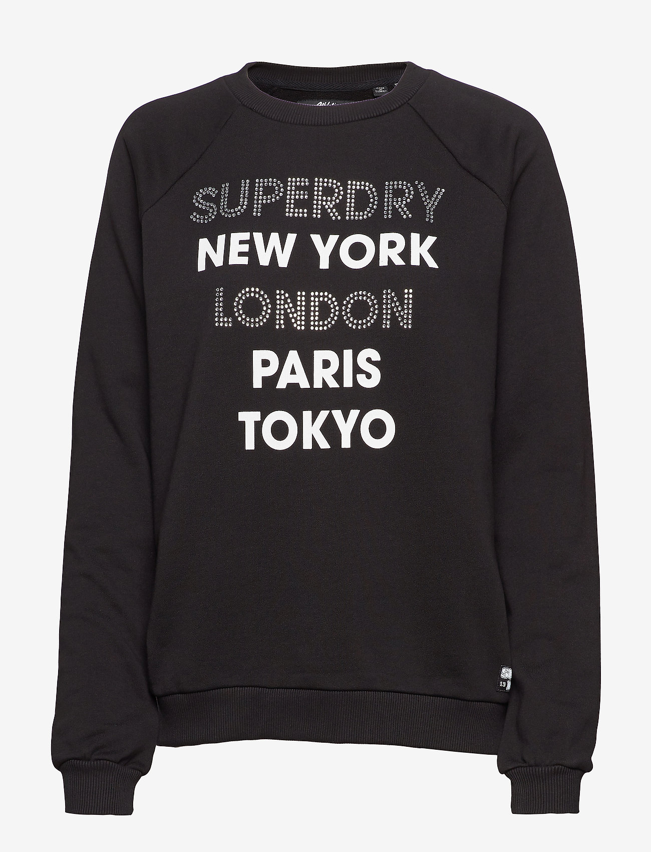 LIS RHINESTONE CREW - BLACK