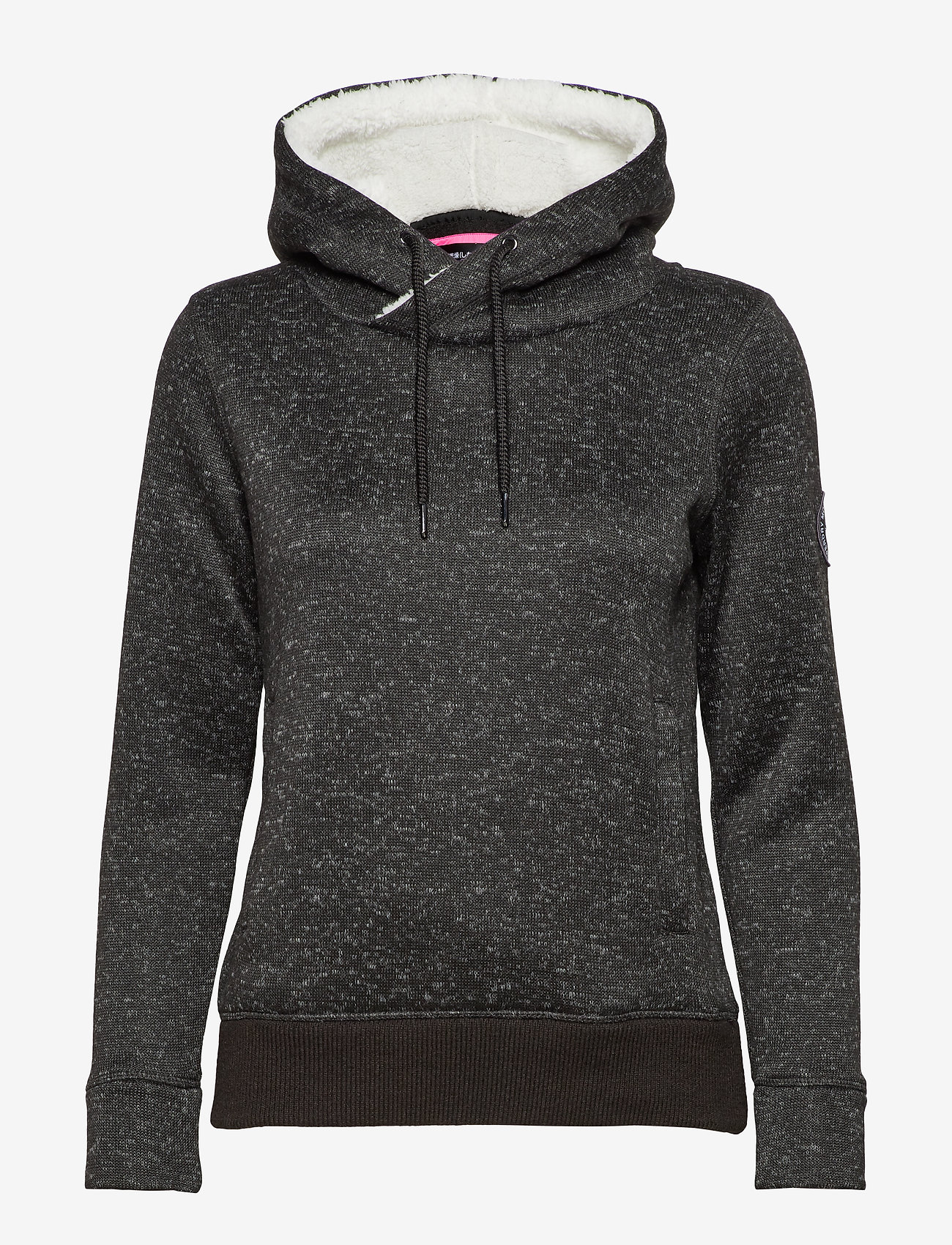 SUPERDRY STORM HOOD - BLACK GRITTY MARL