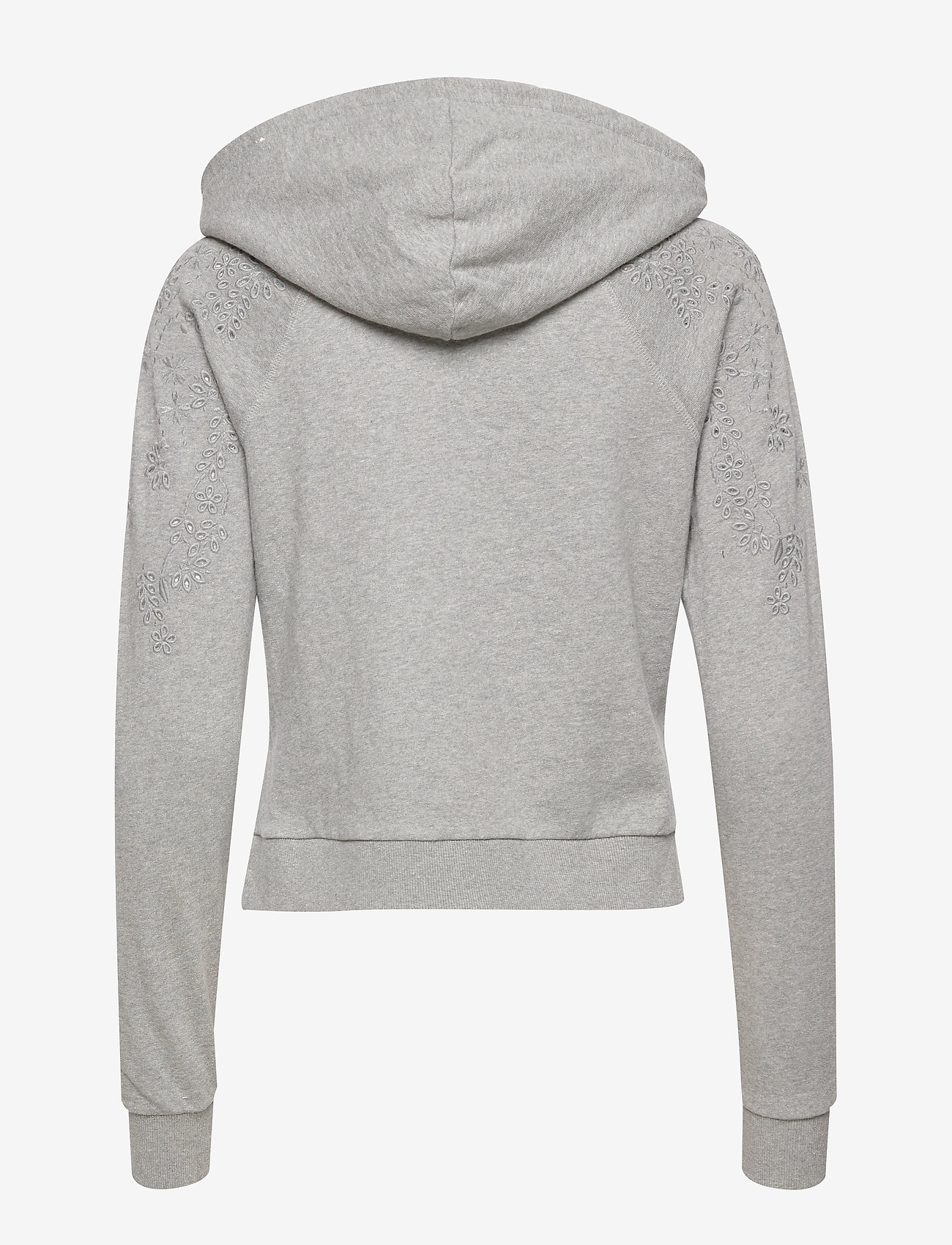 Superdry - IVY BROIDERY ZIPHOOD - iron grey marl - 1