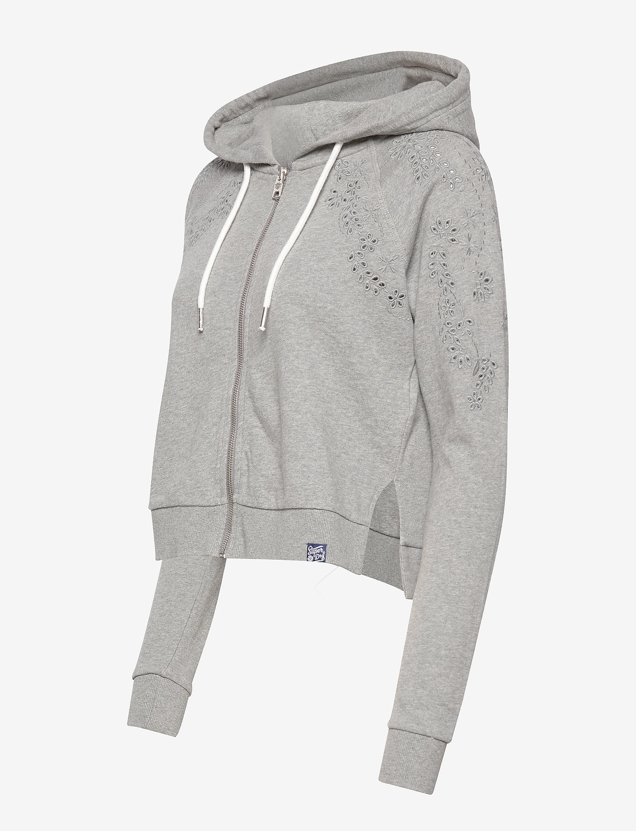 Superdry - IVY BROIDERY ZIPHOOD - iron grey marl - 3