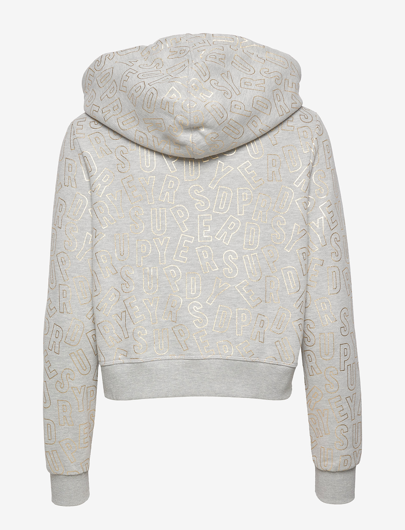 Superdry - ACE METALLIC ZIPHOOD - dawn grey marl - 1