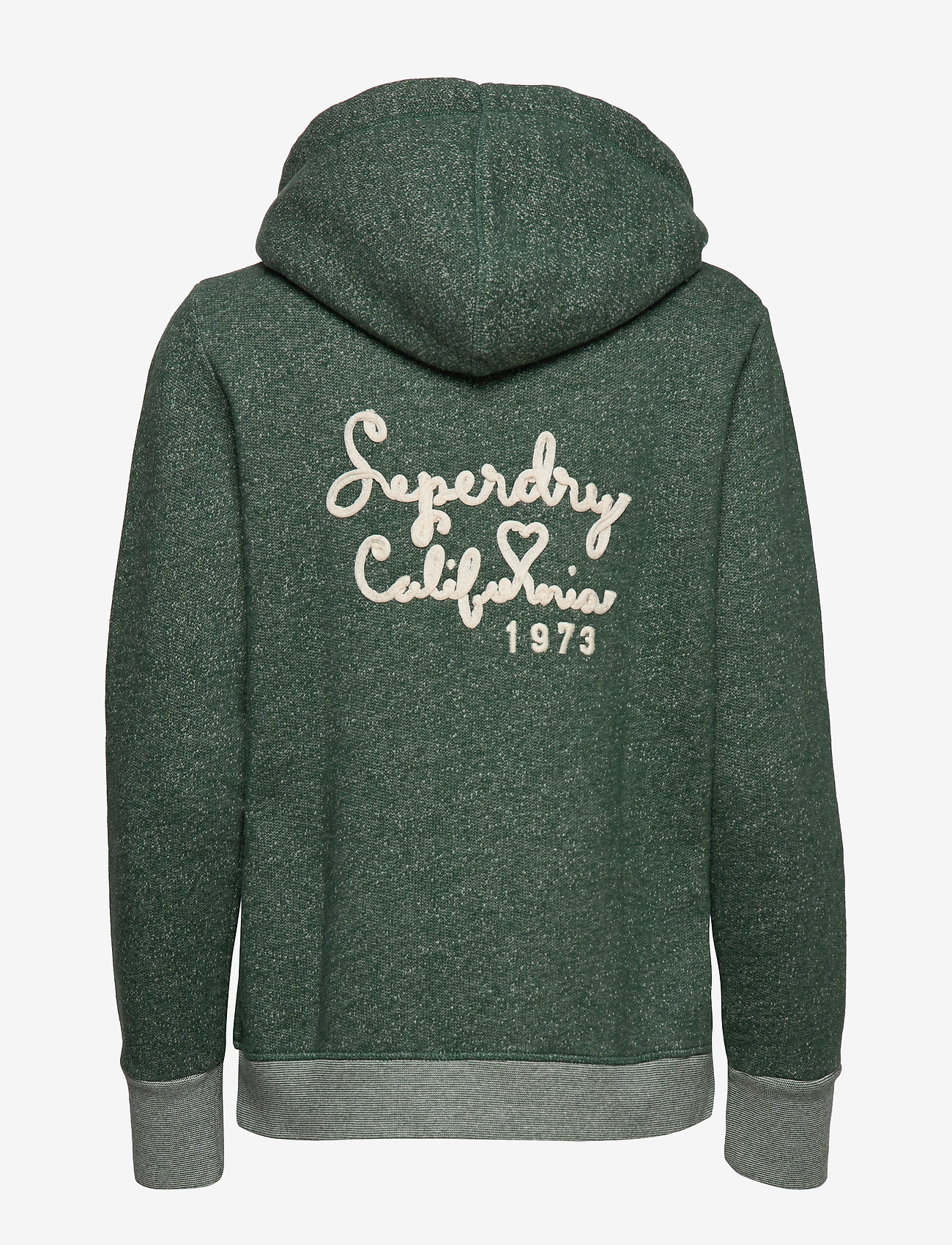 Superdry - RYLEE EMBROIDERED ZIPHOOD - emerald green marl - 1