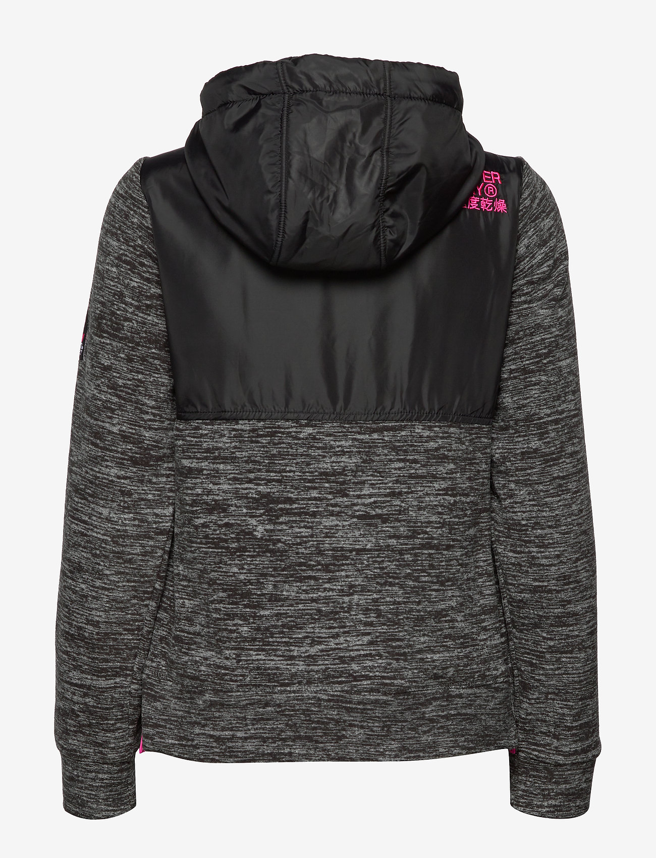 Superdry - STORM HYBRID OVERHEAD HOOD - black marl/black - 2