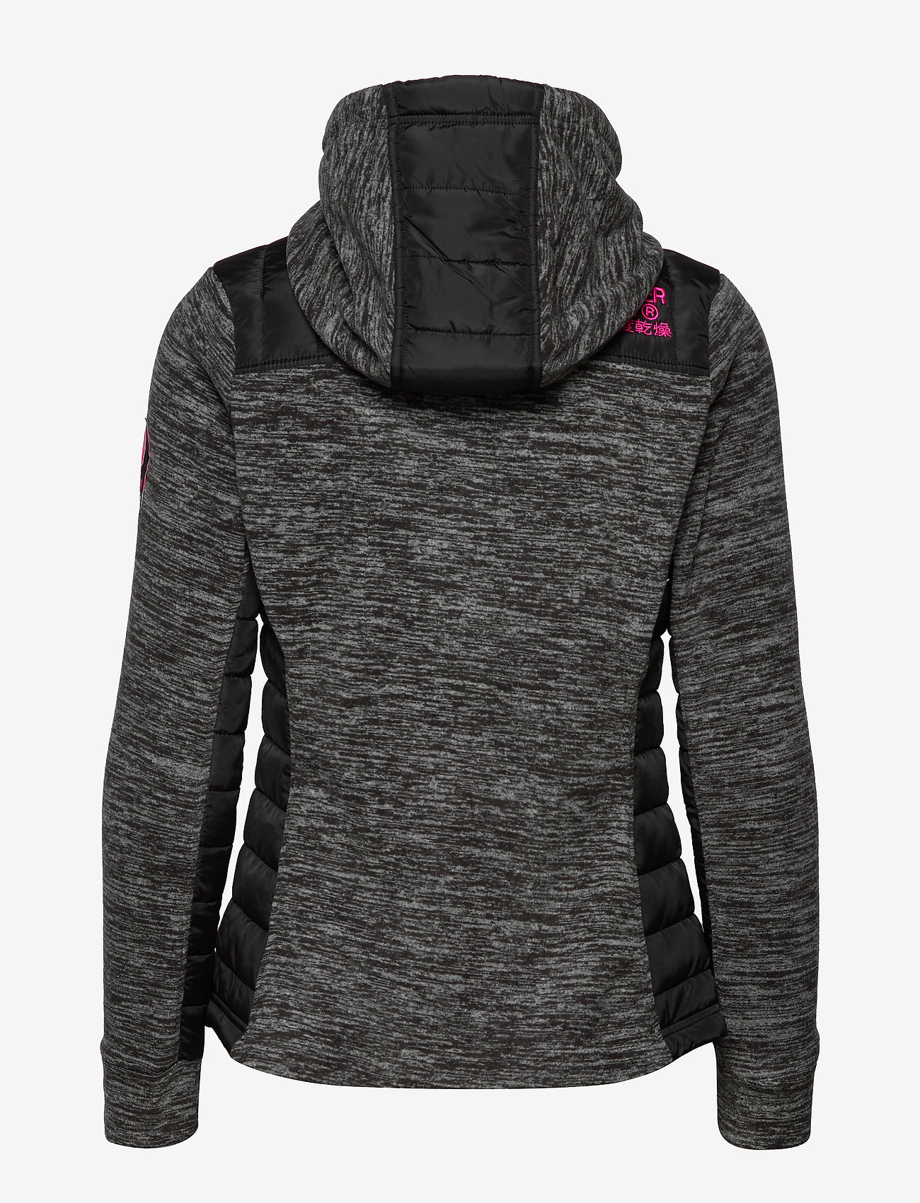 Superdry - STORM HYBRID PANEL ZIPHOOD - black marl - 3