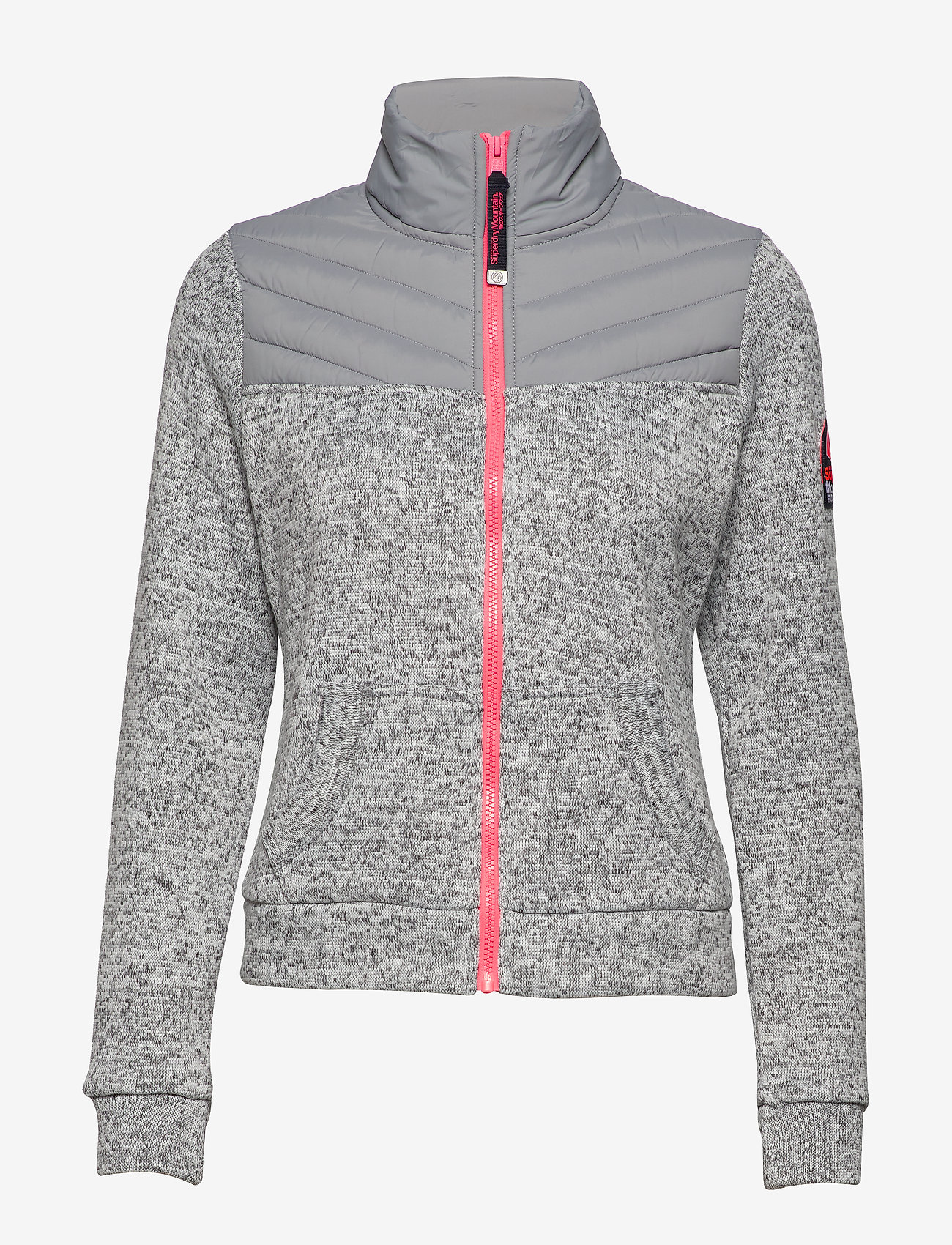 Superdry - STORM HYBRID TRACK TOP - slate grey marl - 0