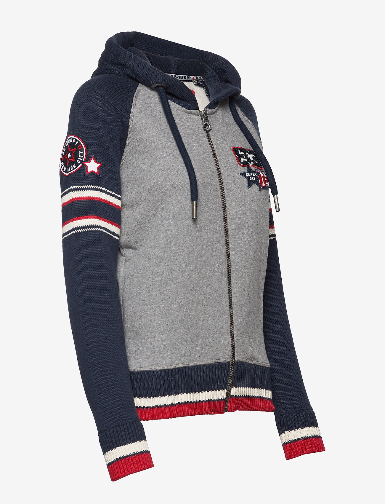 Superdry - VARSITY CLUB PREPPY ZIPHOOD - silver grey - 2