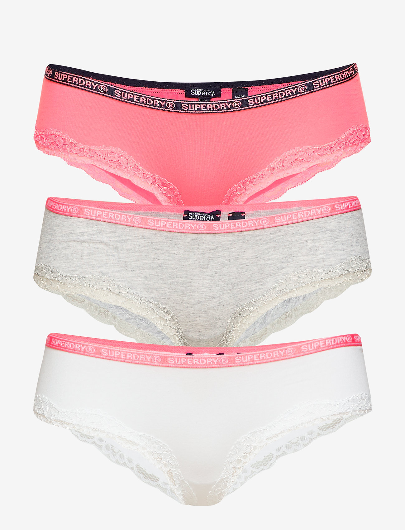 PINK GREY MARL WHITE