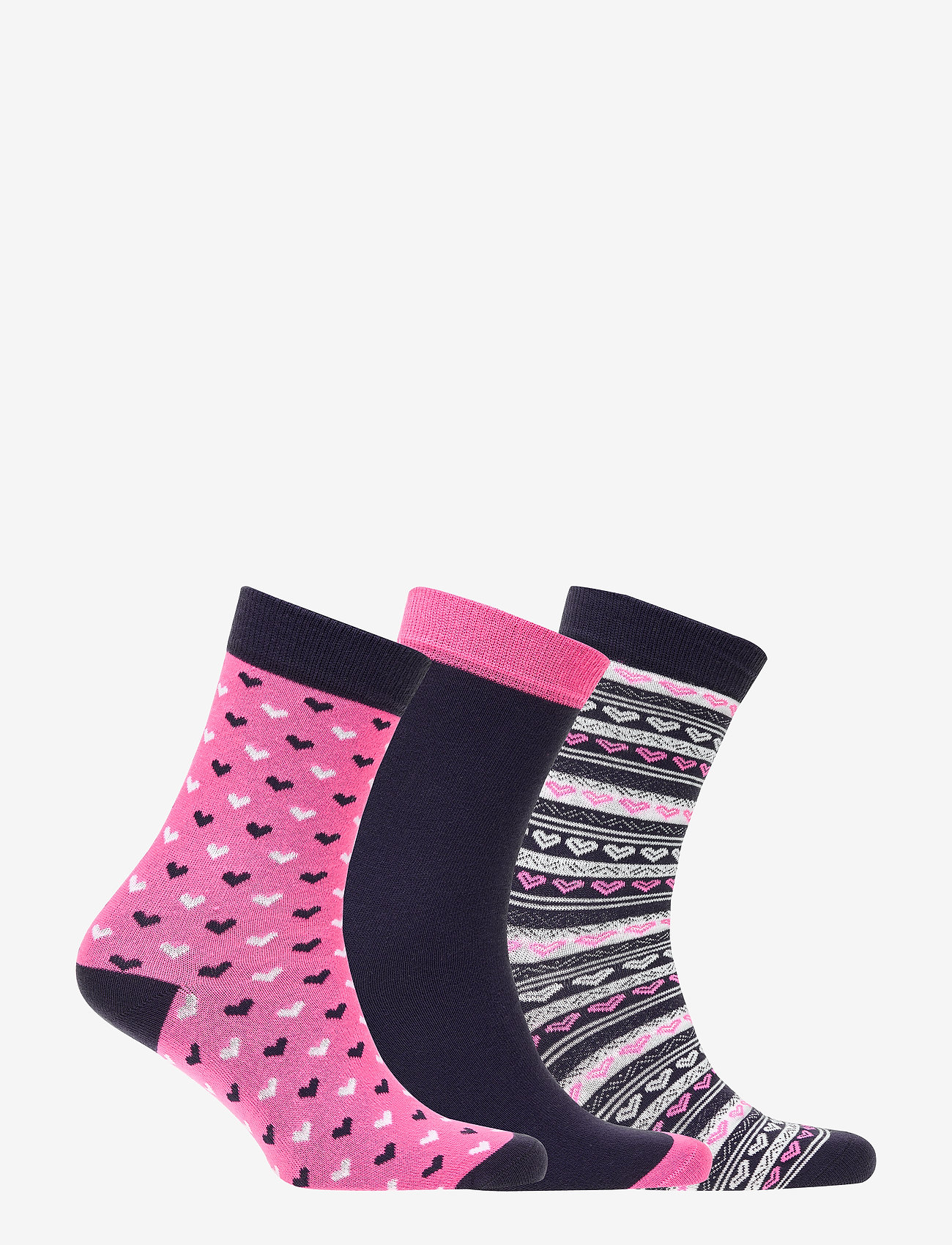 Superdry - HEART POP SOCK TRIPLE PACK - fairisle/navy/heart ditsy - 1
