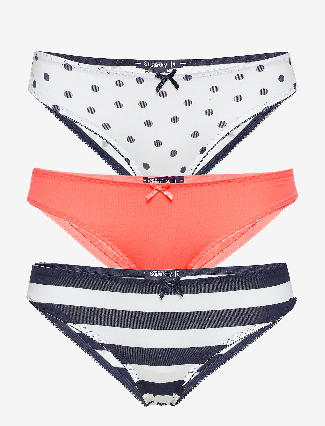 Superdry - SUPER STANDARD BRIEF TRIPLE PACK - navy coral spot - 0