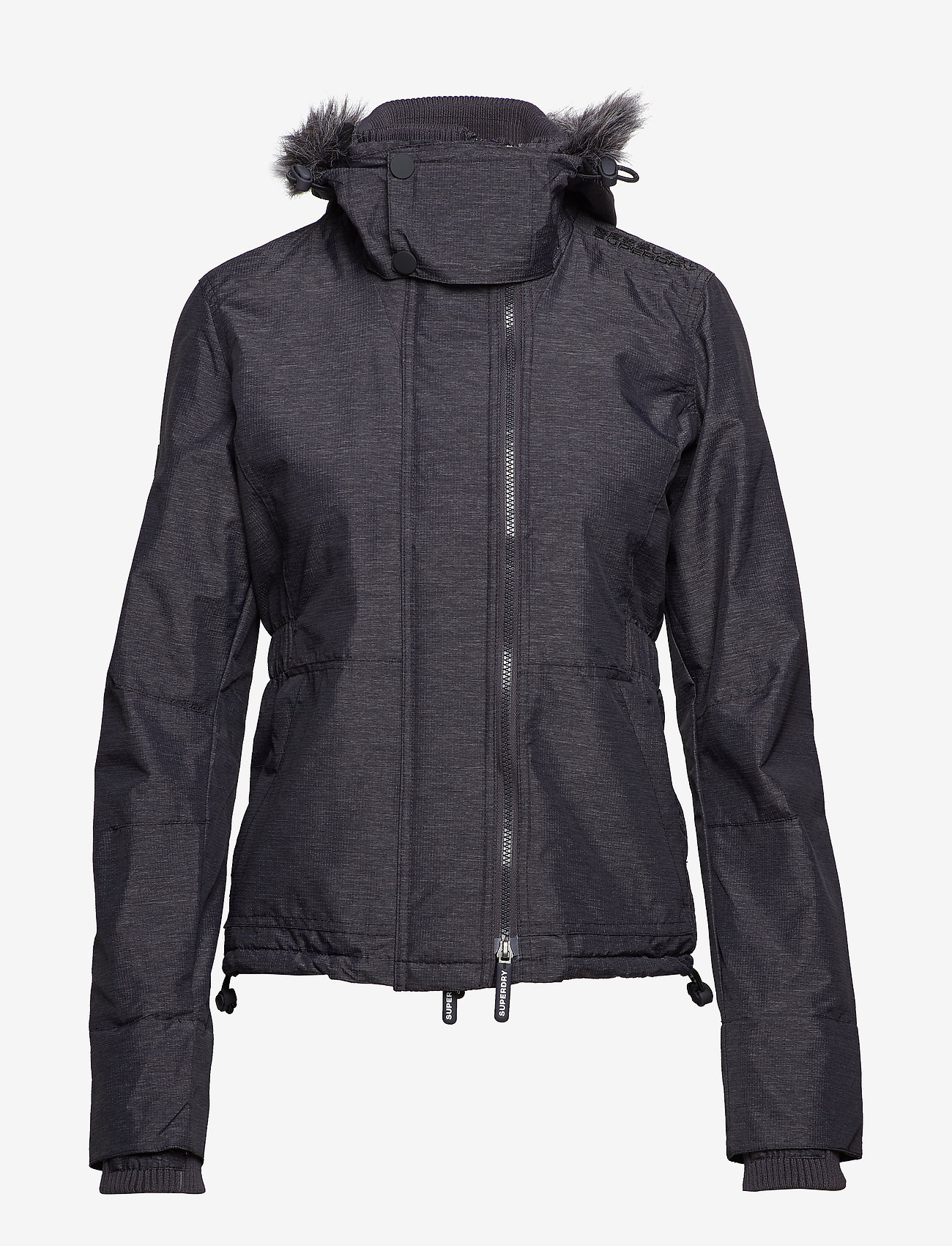 Superdry - HOOD FUR SHERPA WIND ATTACKER - mid charcoal marl/black - 1