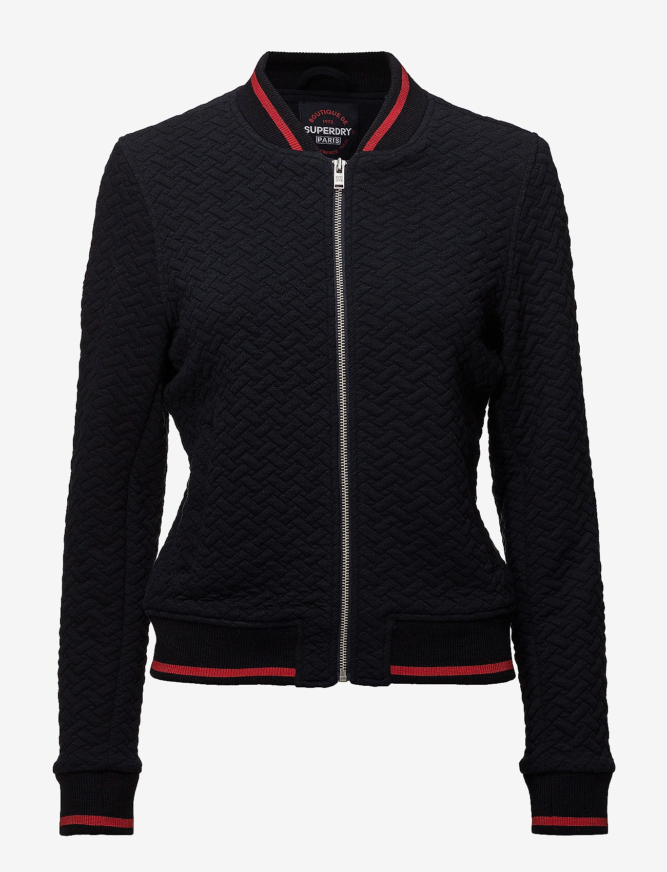 Superdry - QUILT JERSEY BOMBER - super dark navy grit - 0