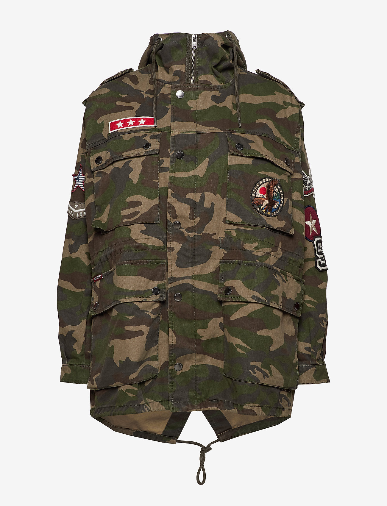 Superdry - ROOKIE OVERSIZED PARKA - camo patched - 1