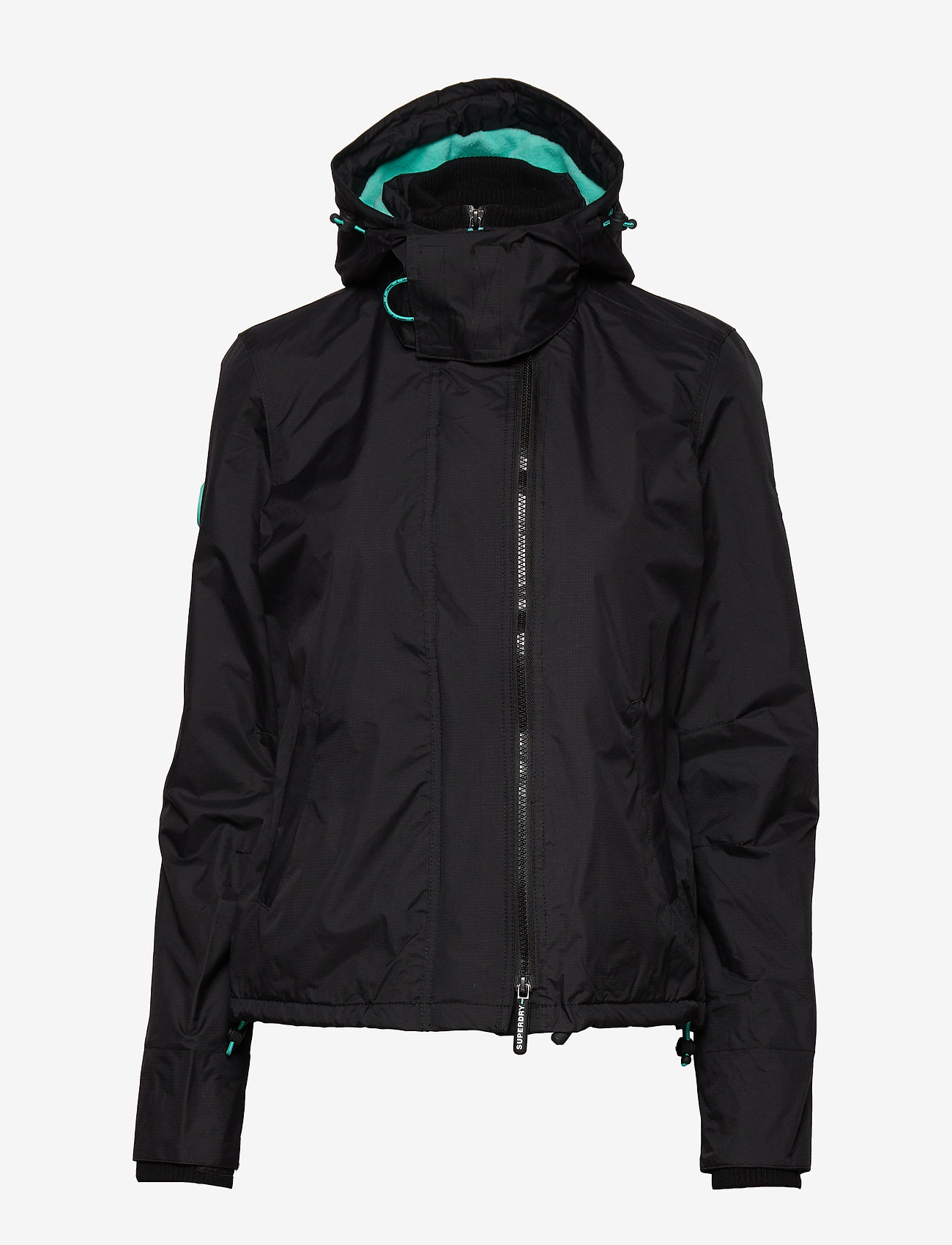 Superdry - ARCTIC HOODED POP ZIP WINDCHEATER - black/spearmint - 1