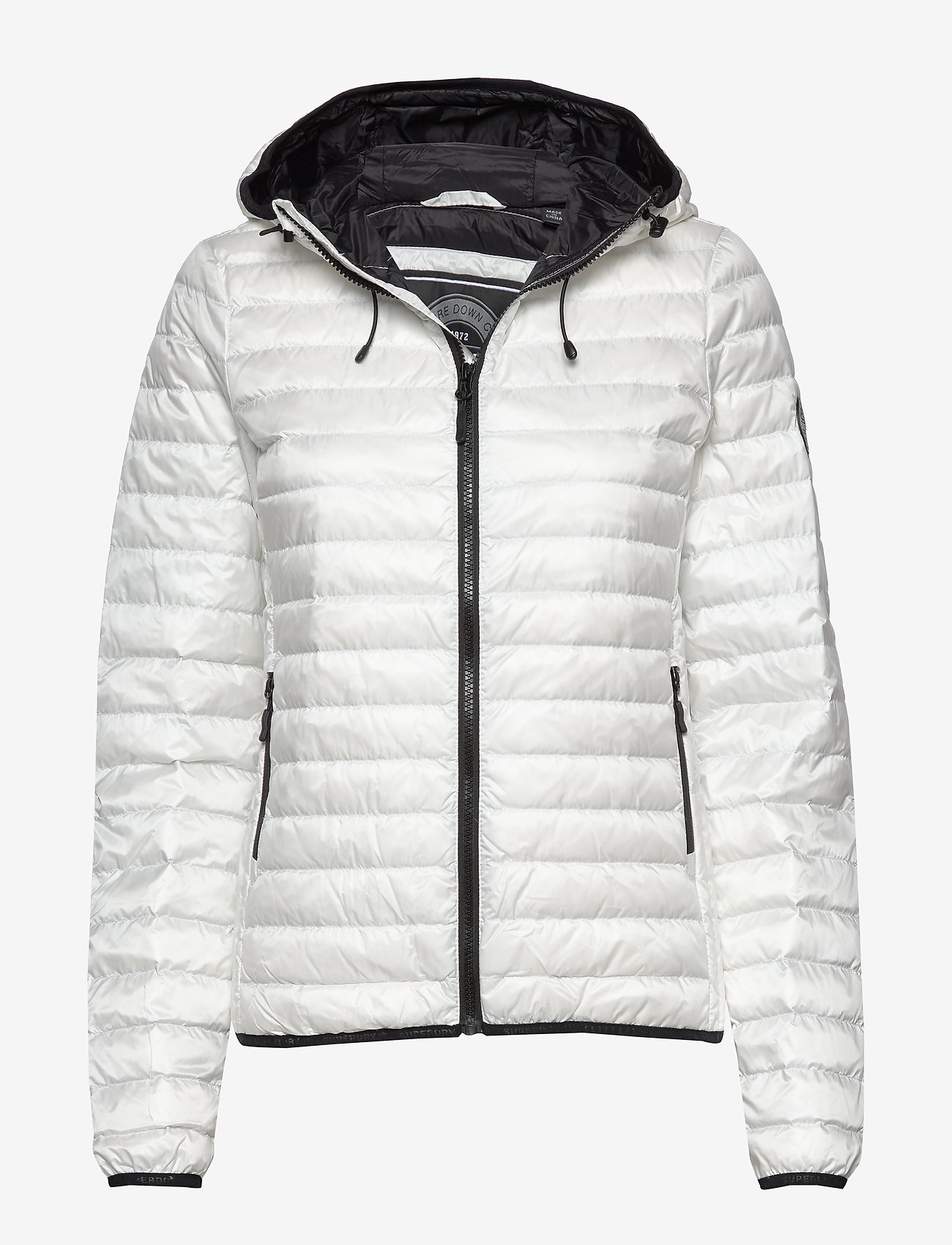 Superdry - CORE DOWN HOODED JACKET - optic white - 0