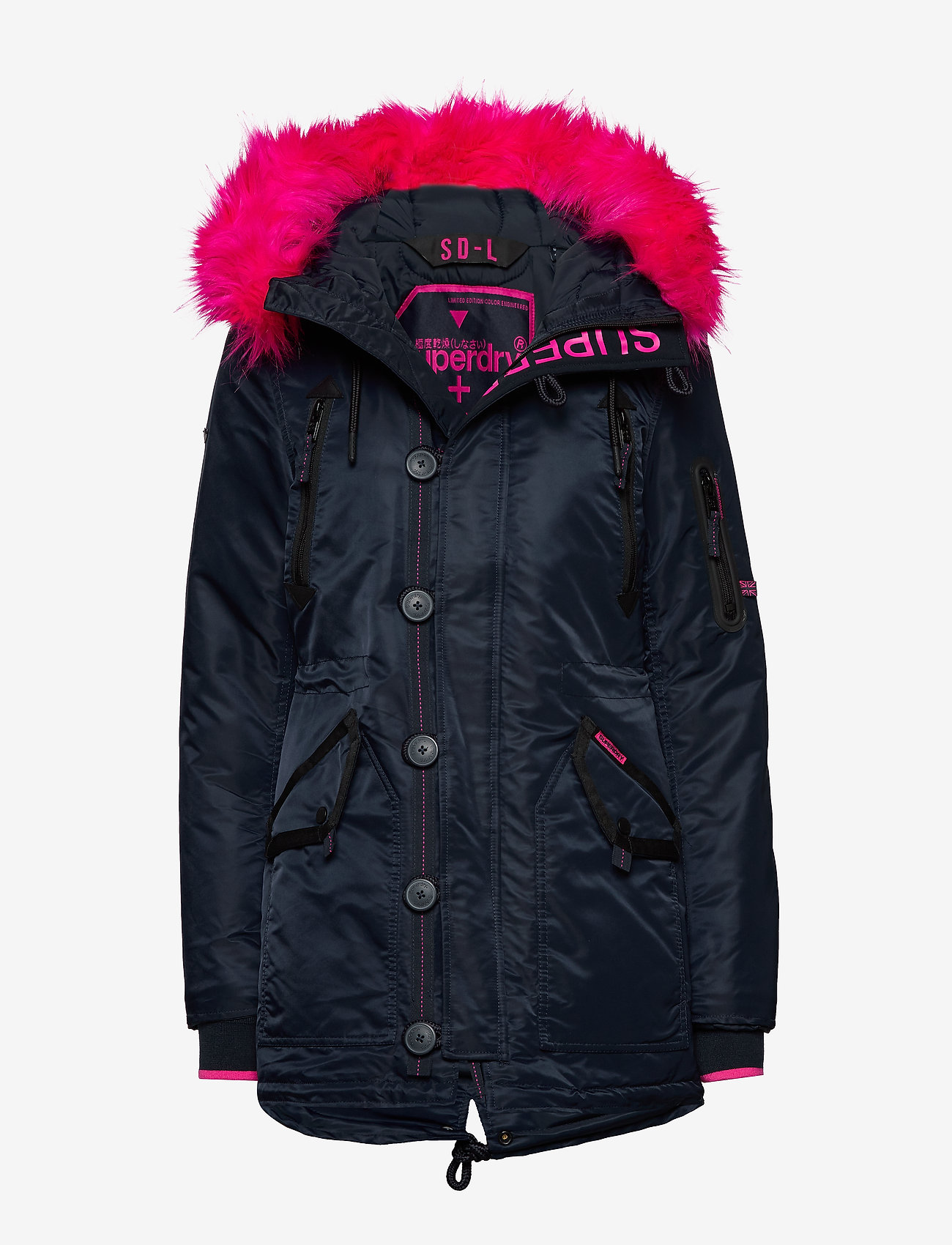 Superdry - SDL-2 PARKA - navy/fluro pink - 0
