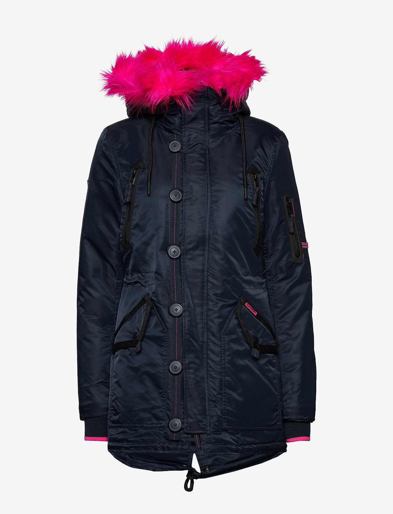 Superdry - SDL-2 PARKA - navy/fluro pink - 1