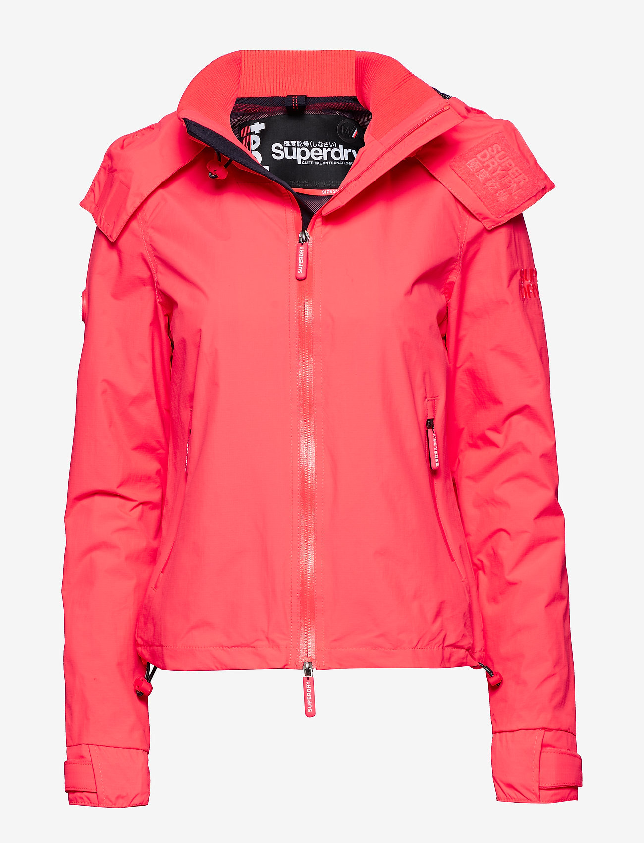 Superdry - HOODED CLIFF HIKER NB - coral punch/deep marine - 0