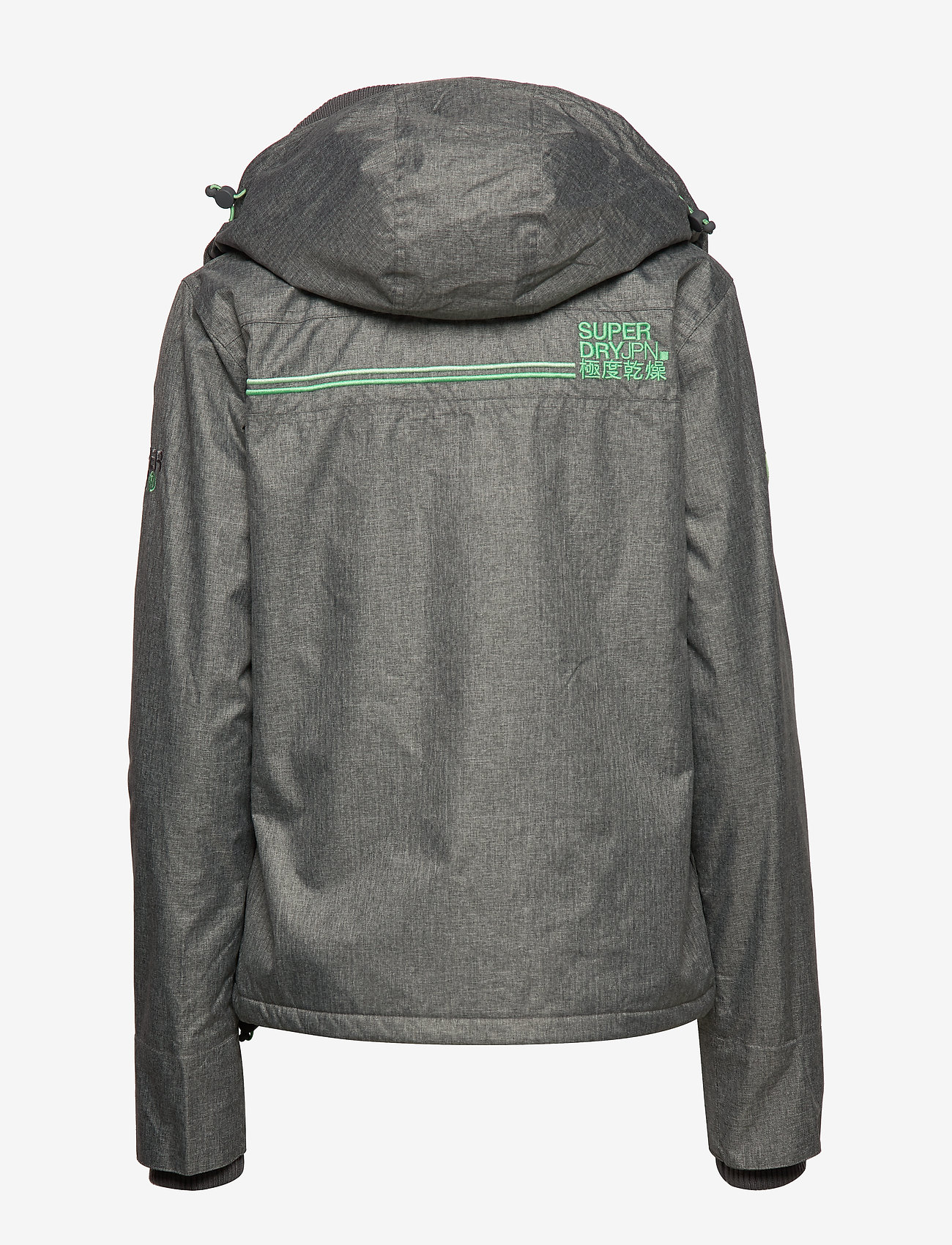 Superdry - ARCTIC HOOD POPZIP WINDCHEATER - grey herringbone/mint leaf - 2