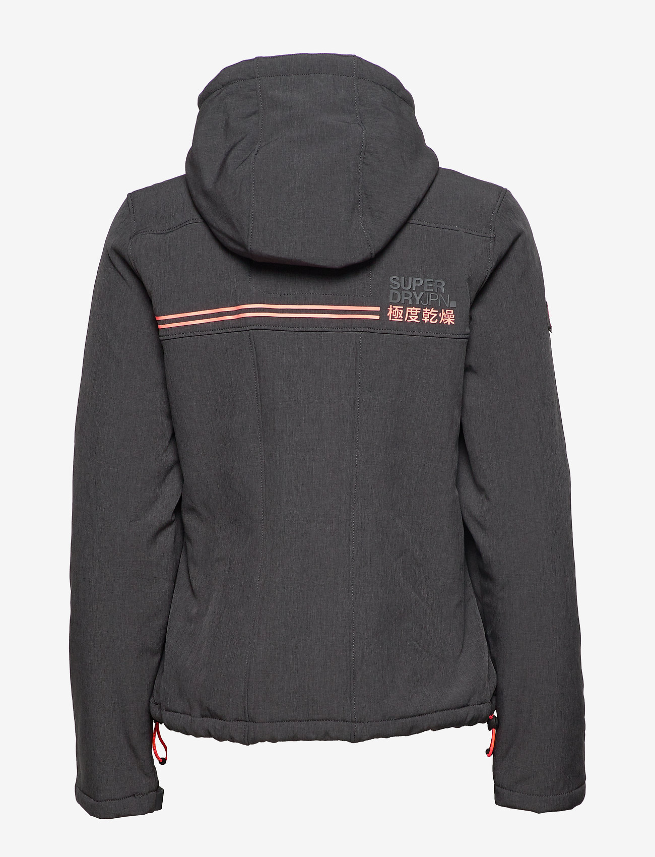 Superdry - HOODED WINTER WINDTREKKER - charcoal grit/firey coral - 2