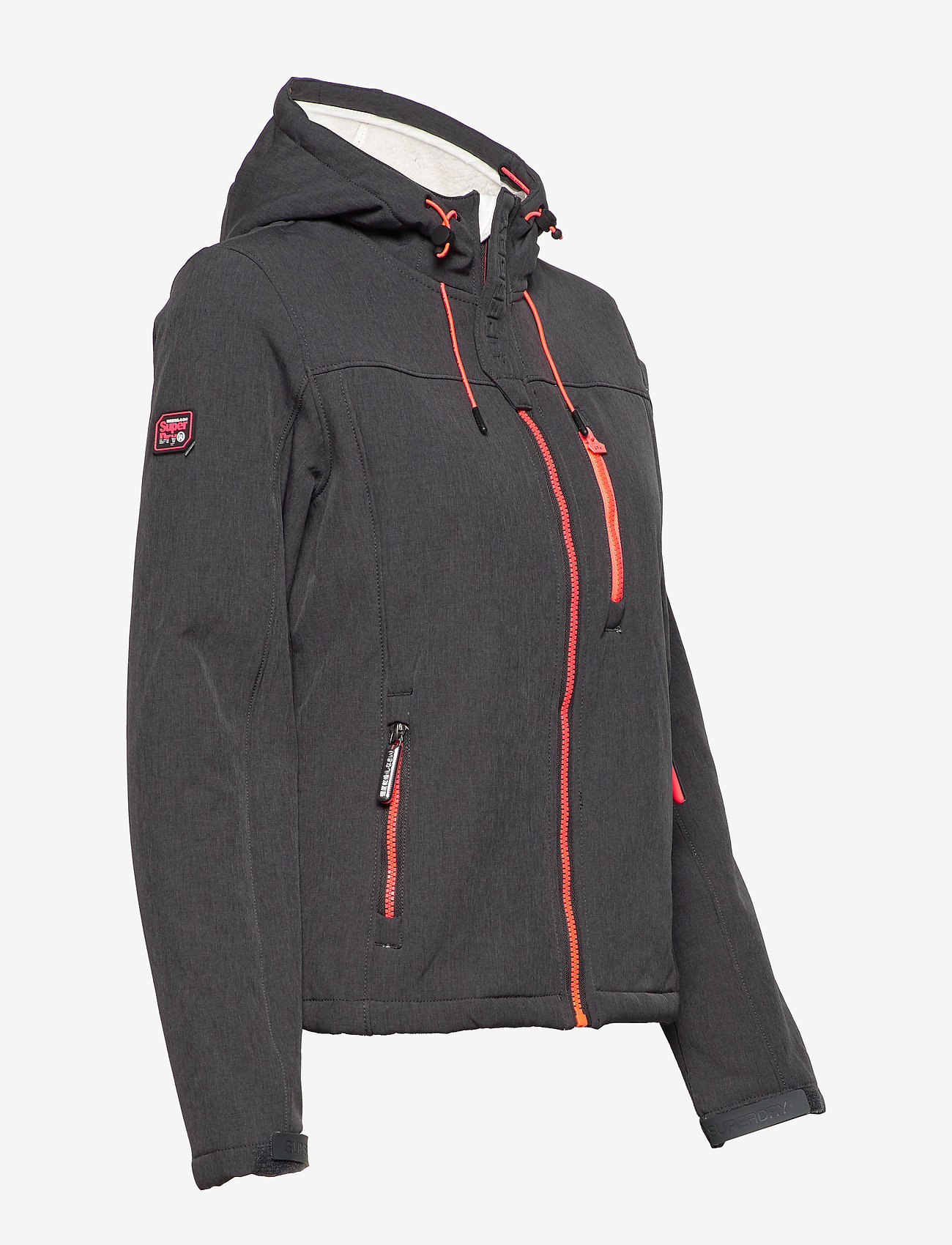 Superdry - HOODED WINTER WINDTREKKER - charcoal grit/firey coral - 3