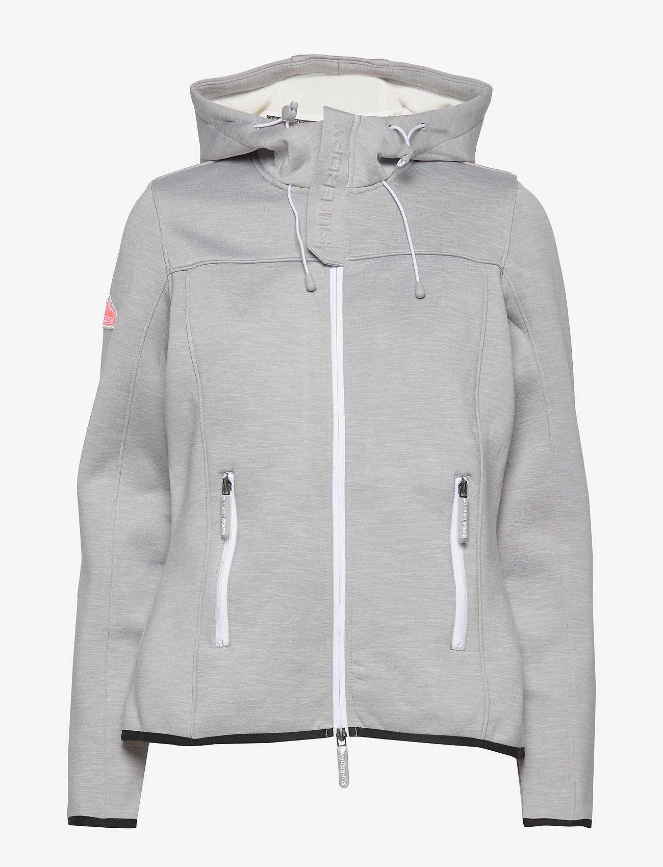 Superdry - HOODED PRISM WINDTREKKER - light grey slub/ecru - 1