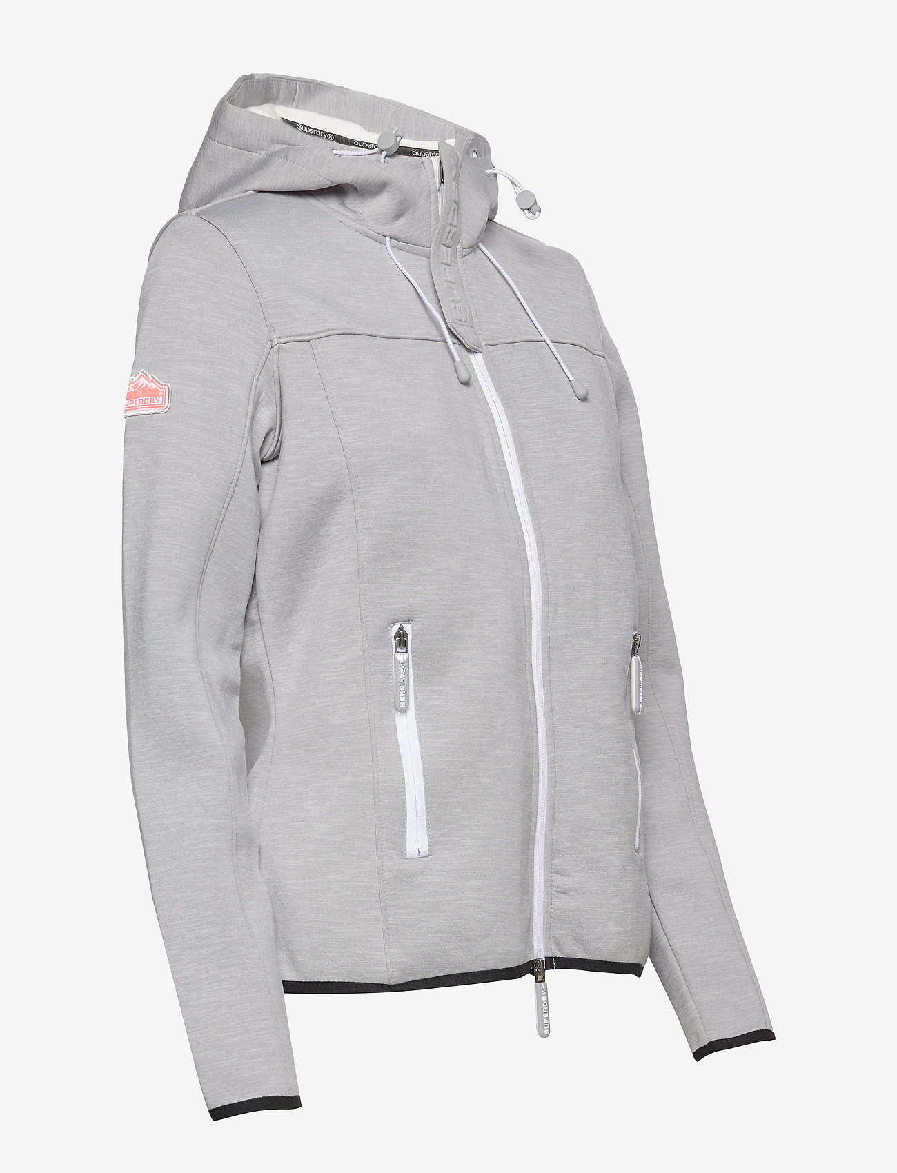 Superdry - HOODED PRISM WINDTREKKER - light grey slub/ecru - 3