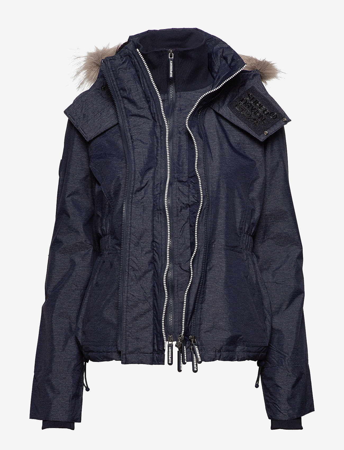 Superdry - HOODED FUR WINTER WINDATTACKER - new navy marl - 0