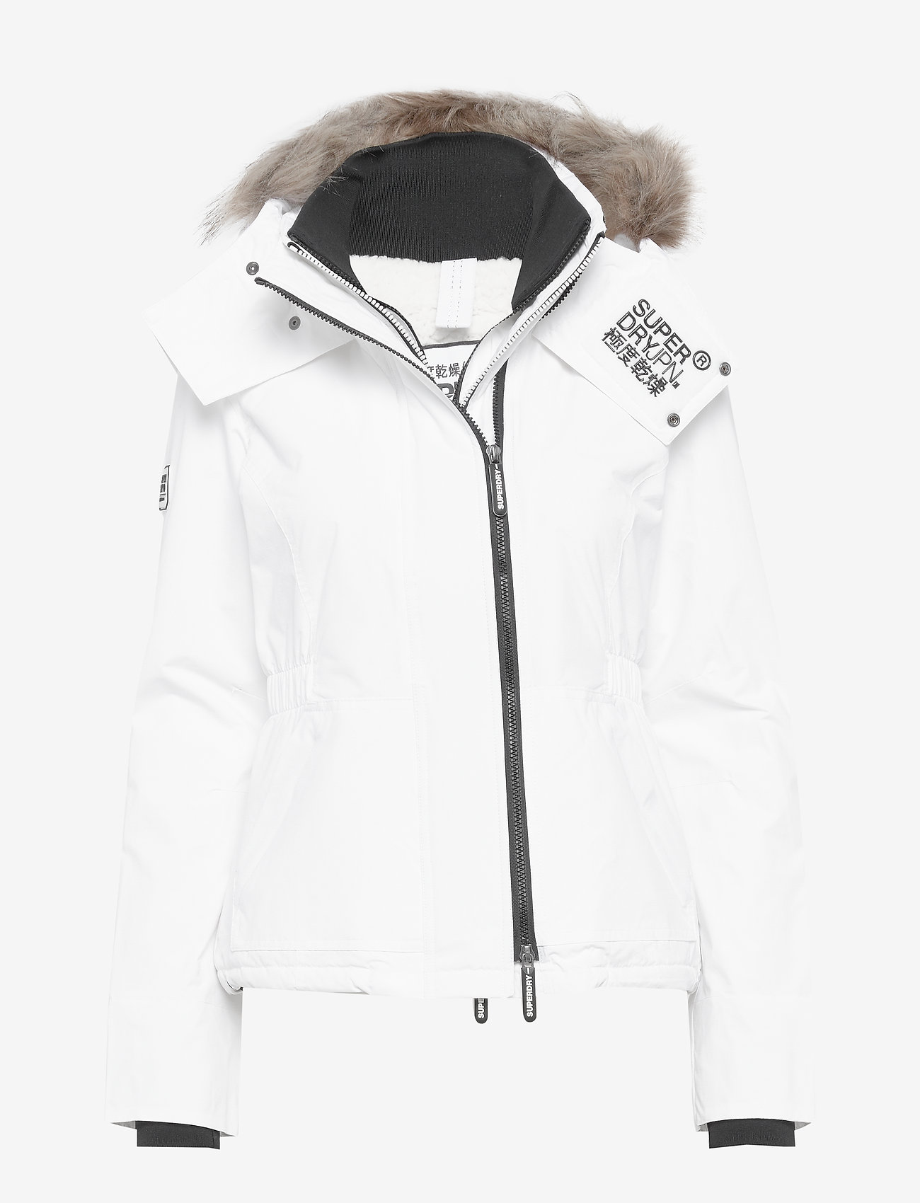HOODED FUR WINTER WINDATTACKER - WHITE