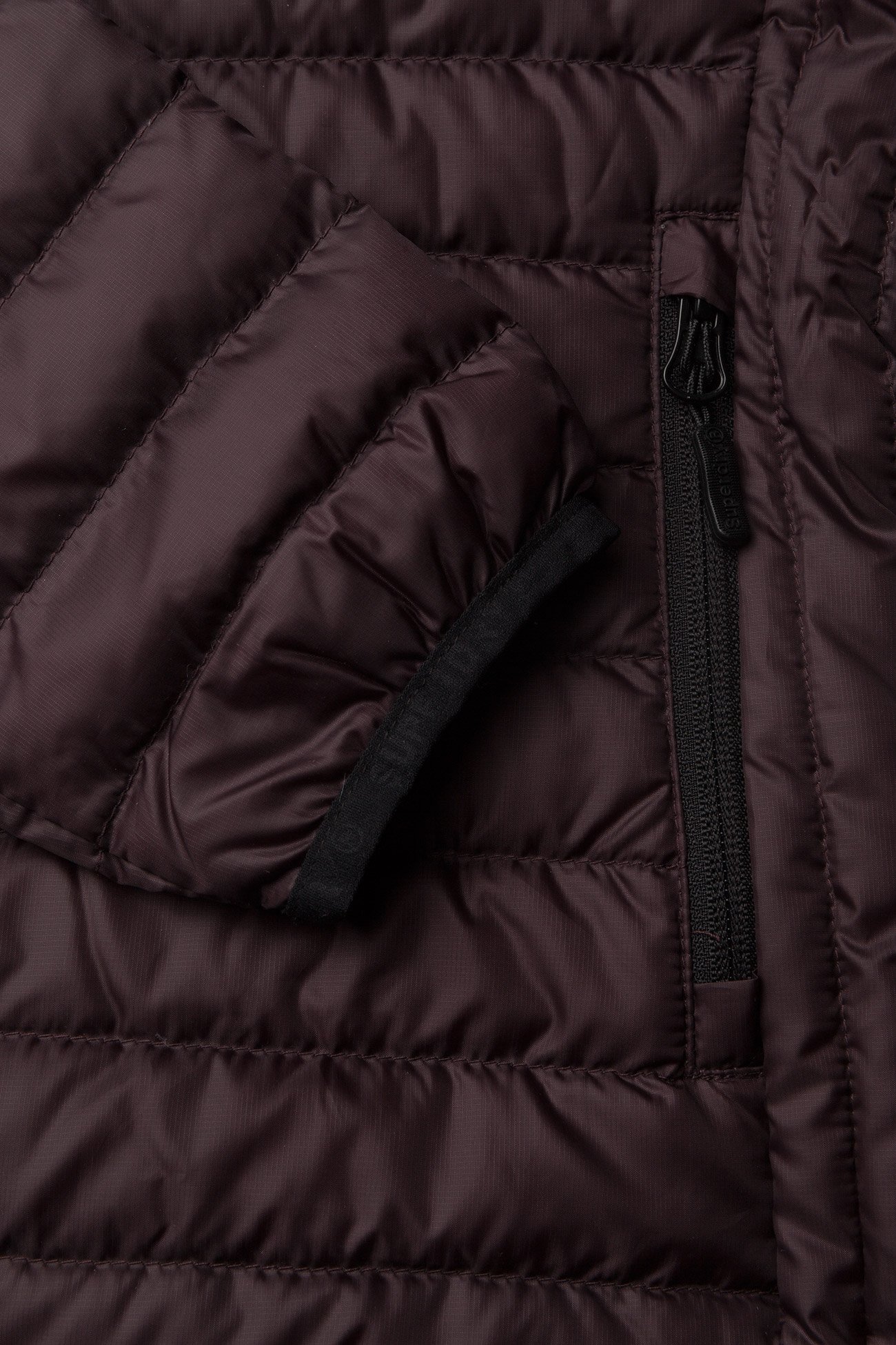 Superdry - CORE DOWN HOODED JACKET - deep plum - 5