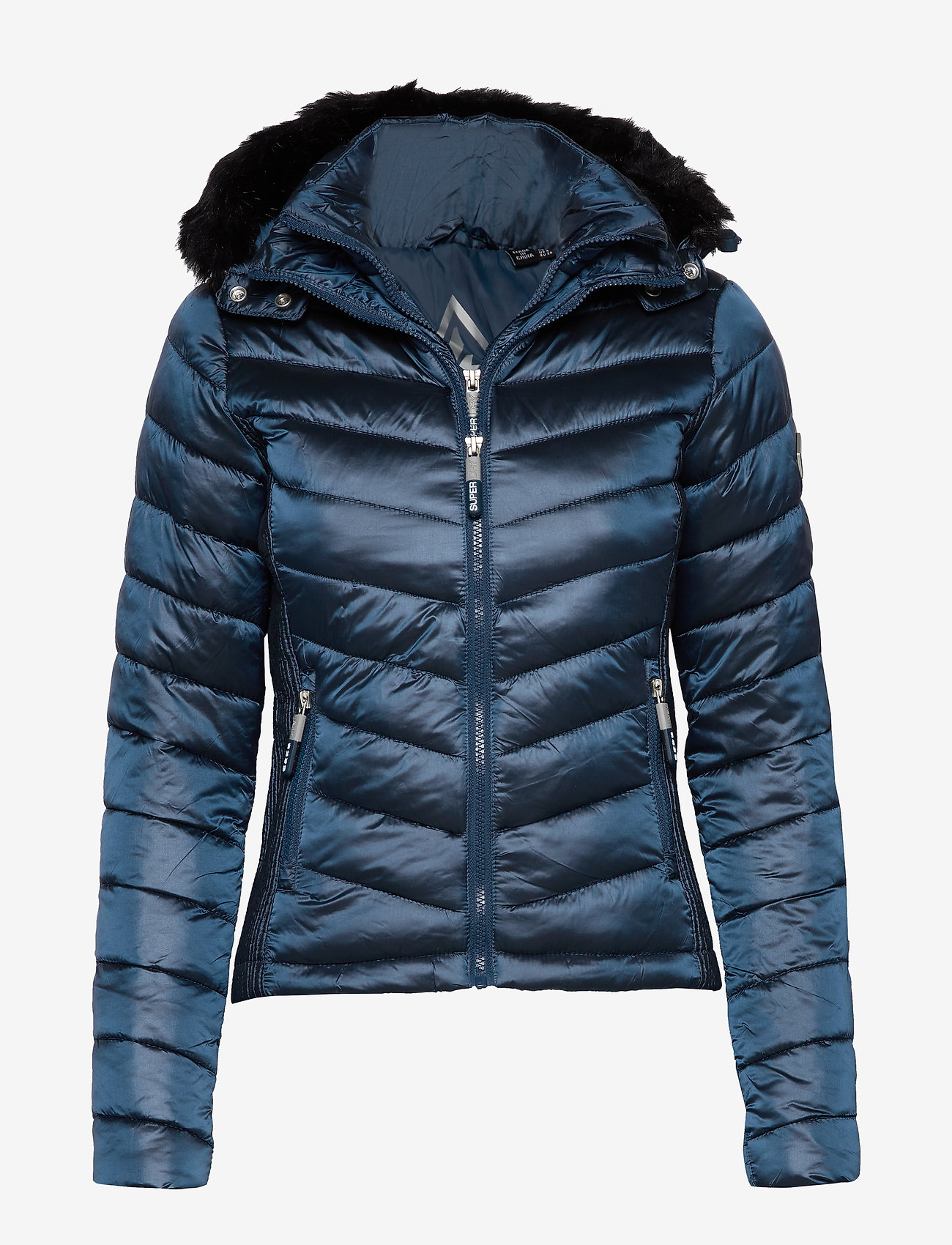 Superdry - HOODED LUXE CHEVRON FUJI - peacock - 0