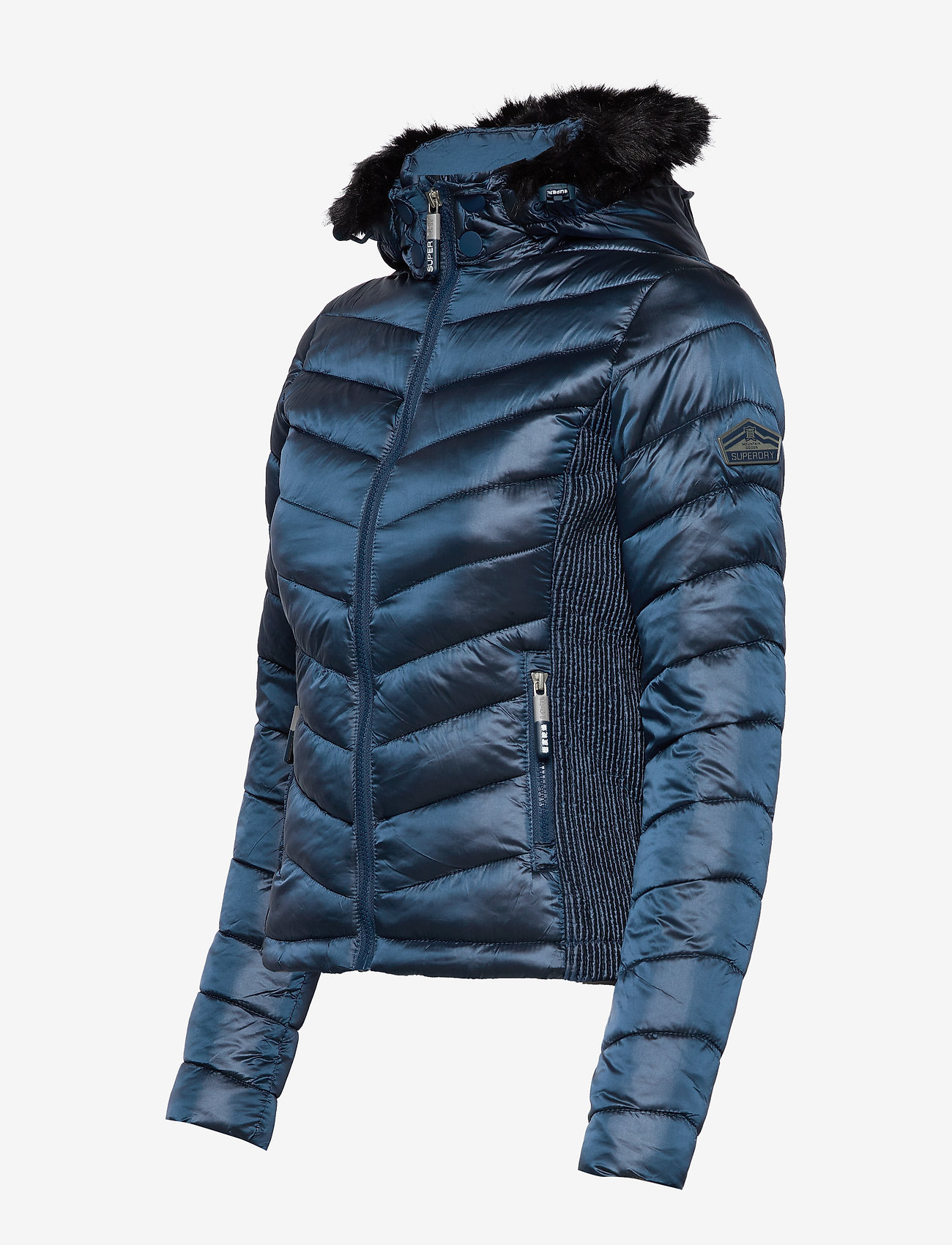 Superdry - HOODED LUXE CHEVRON FUJI - peacock - 3