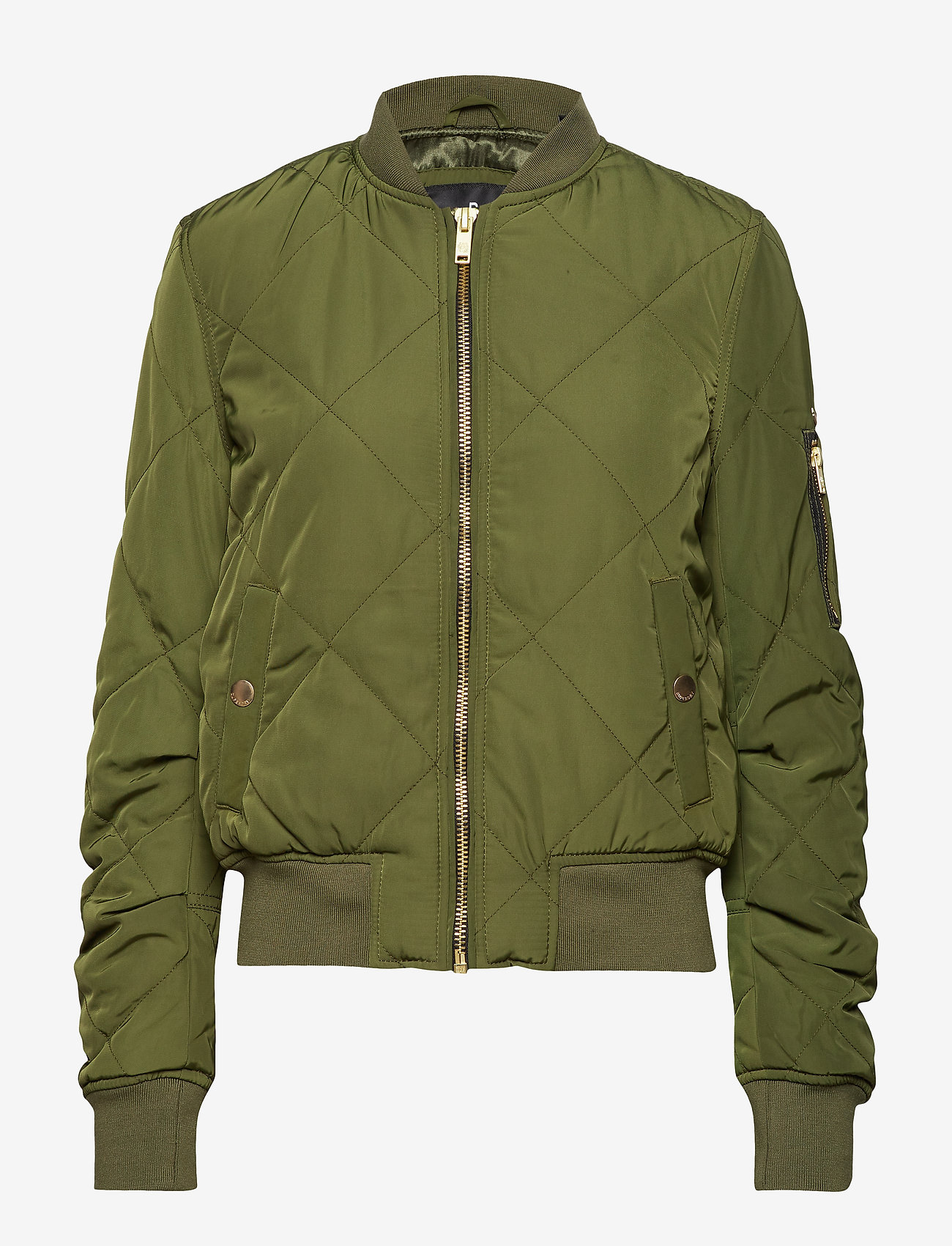 Superdry - QUILTED UTILITY BOMBER - khaki/black - 0