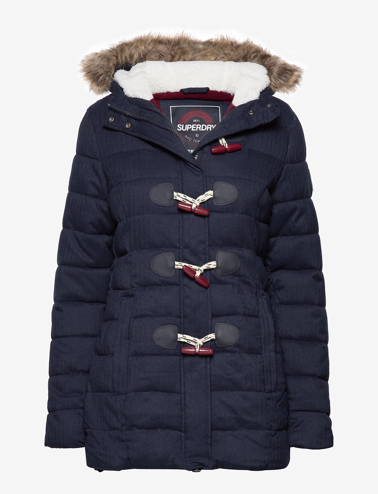 Superdry - TALL MARL TOGGLE PUFFLE JACKET - eclipse navy - 0