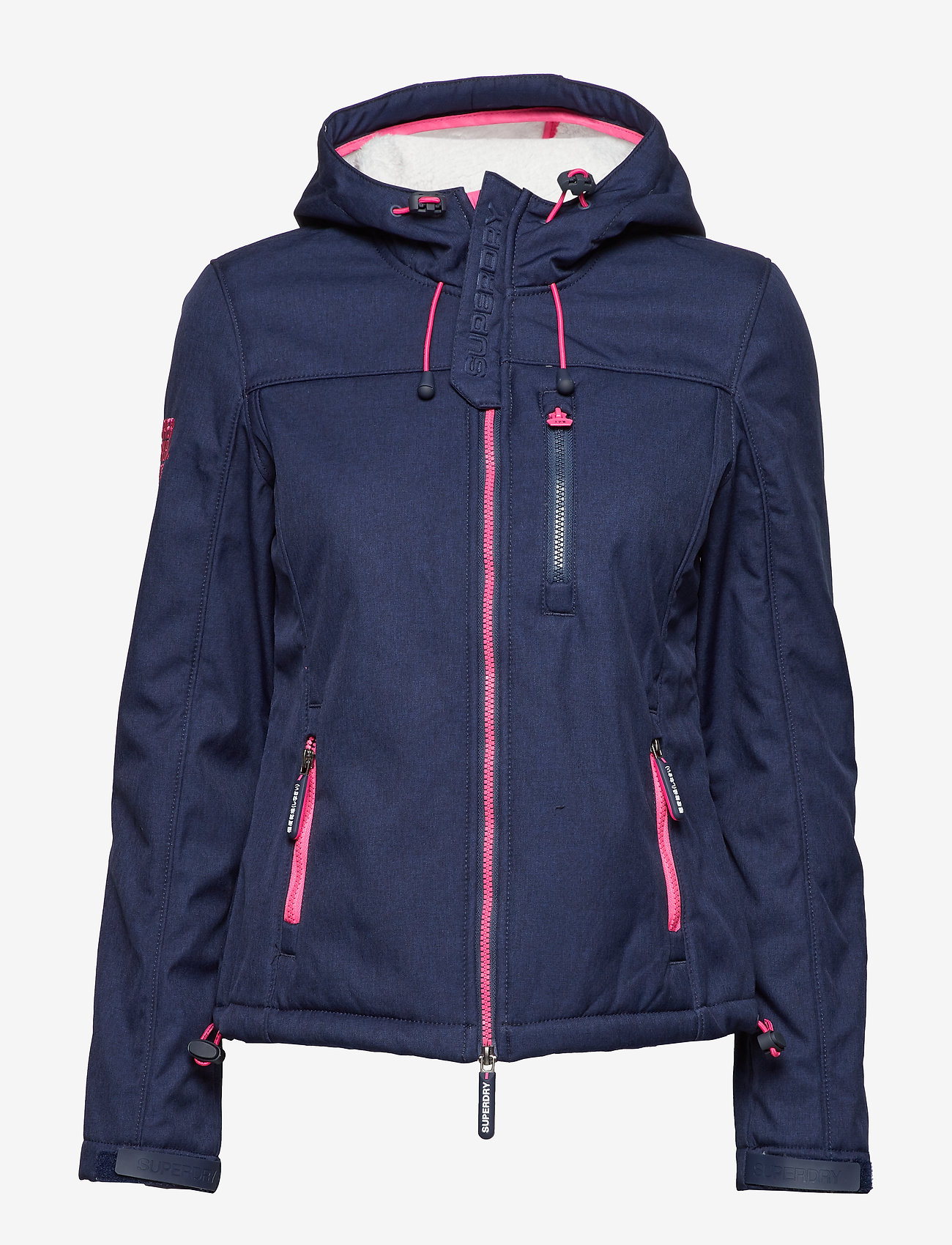 Superdry - HOODED SHERPA WINDTREKKER - eclipse navy marl/ecru - 1