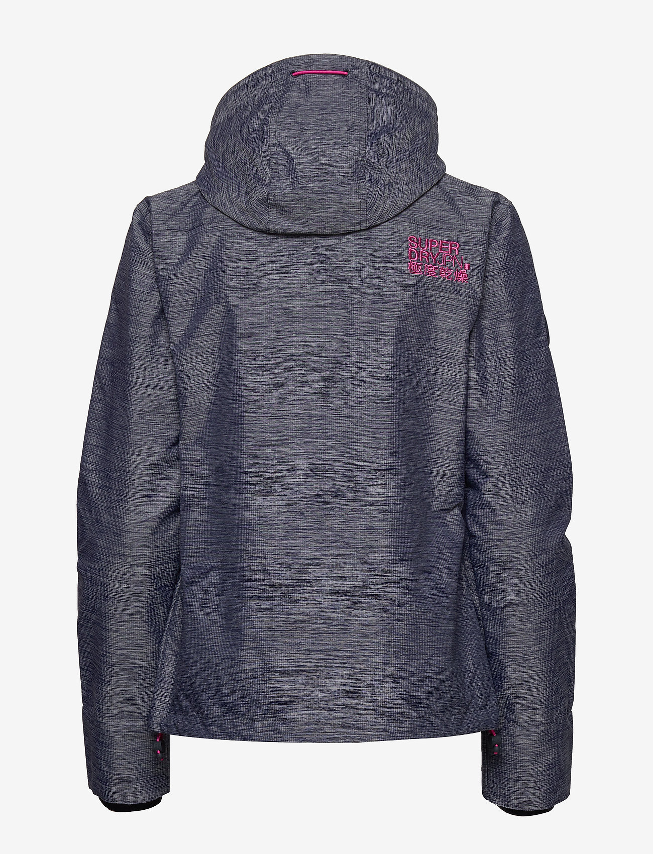 Superdry - TECH HOOD POP ZIP WINDCHEATER - new nvy marl/fuscia pnk sprkle - 1