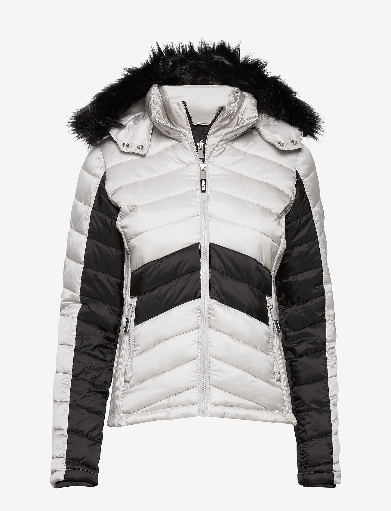 Superdry - OFFSHORE LUXE CHEVRON FUJI - smoky quartz/black - 0
