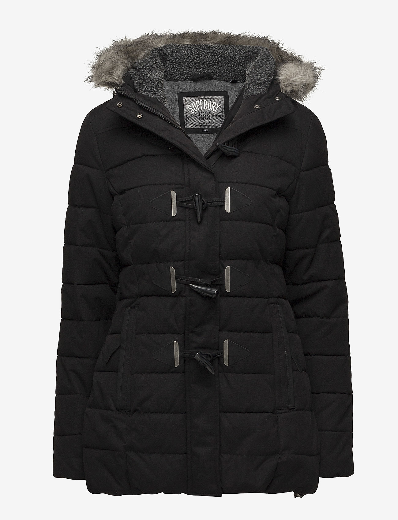 Superdry - MF TALL TOGGLE PUFFLE JACKET - black - 0