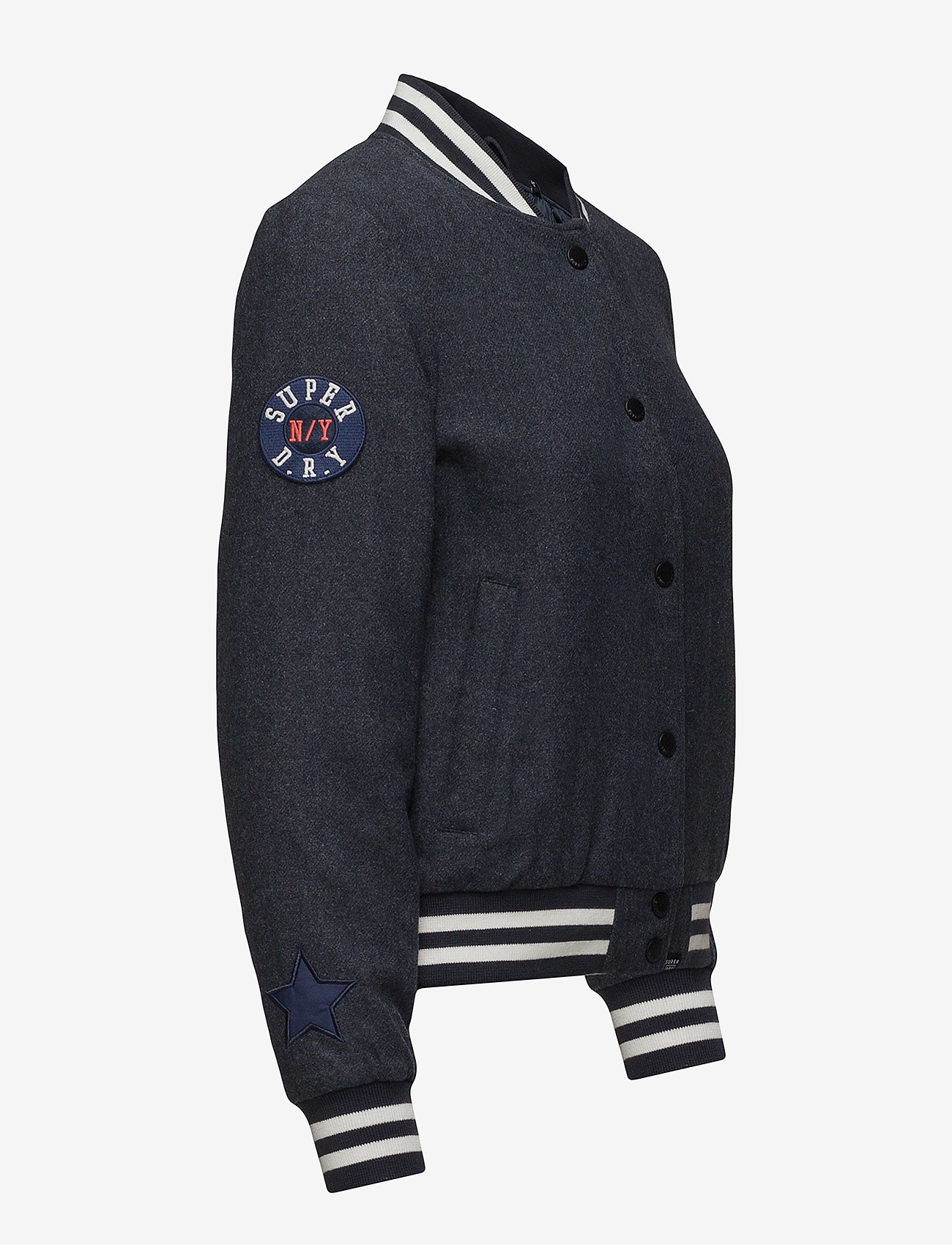 Superdry - VARSITY BOMBER - navy marl - 2