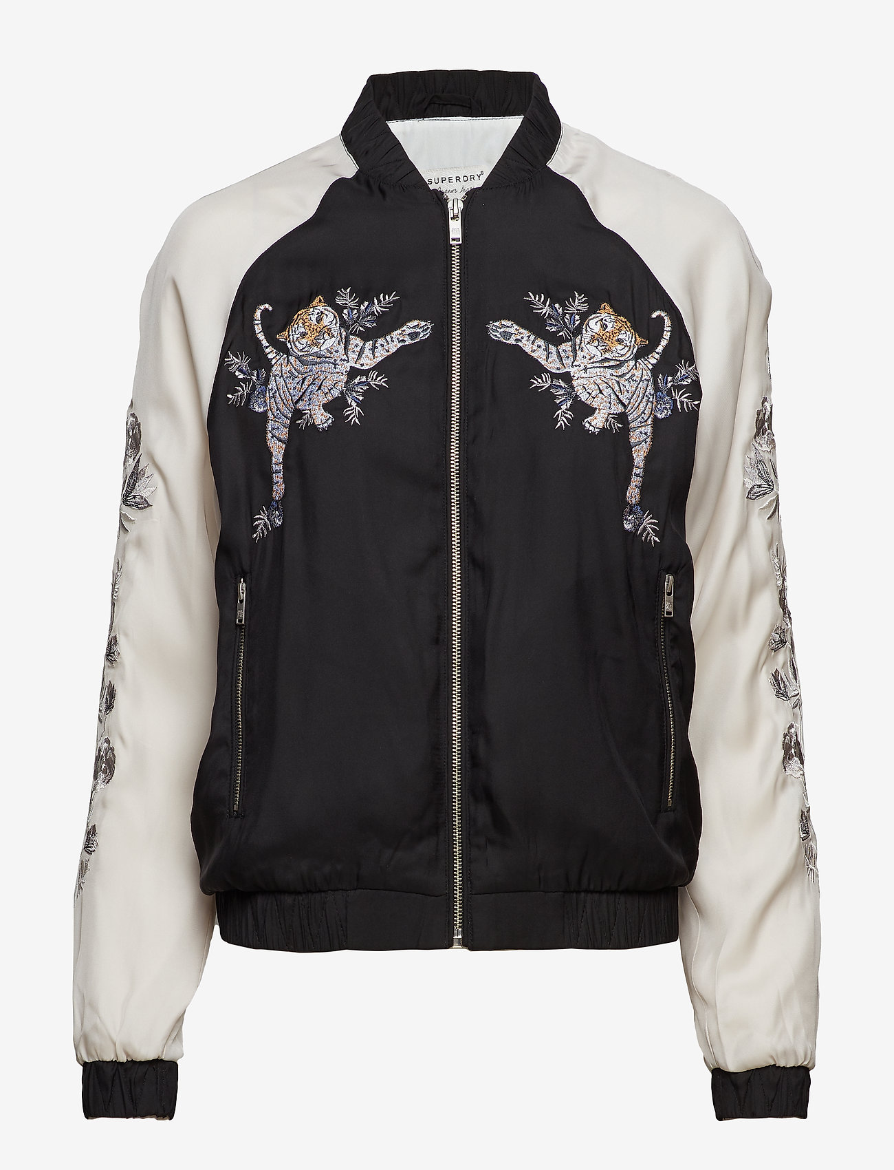 Superdry - SUPER LUXE BOMBER - black/taupe - 0