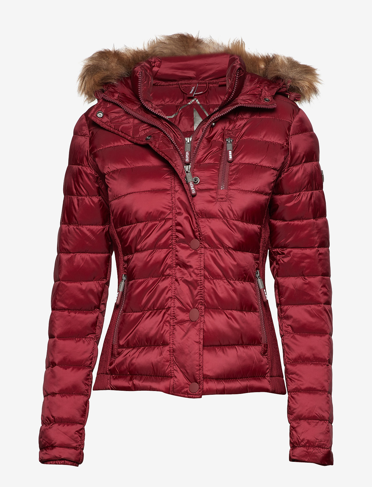 Superdry - LUXE FUJI DOUBLE ZIP HOOD - garnet - 0