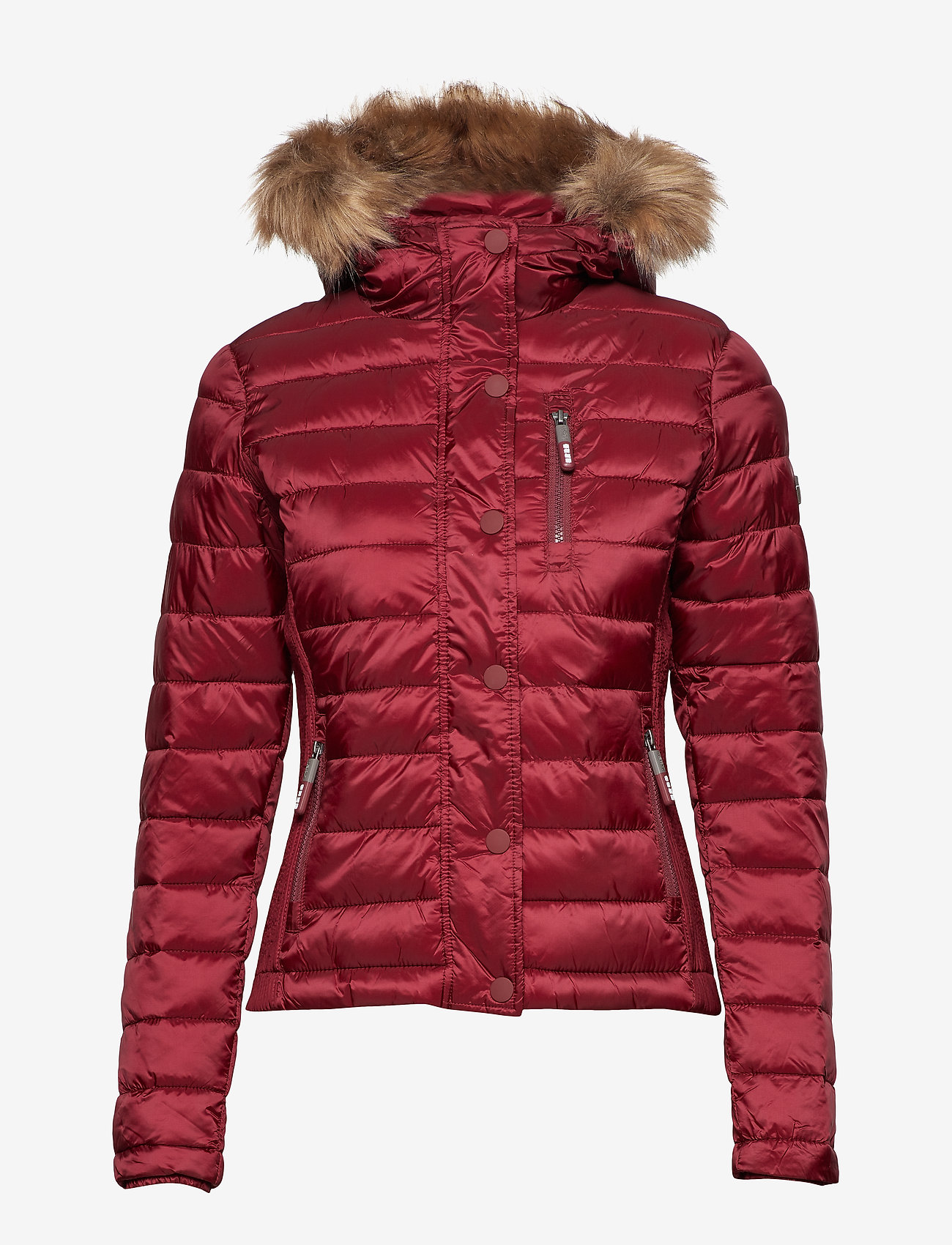 Superdry - LUXE FUJI DOUBLE ZIP HOOD - garnet - 1