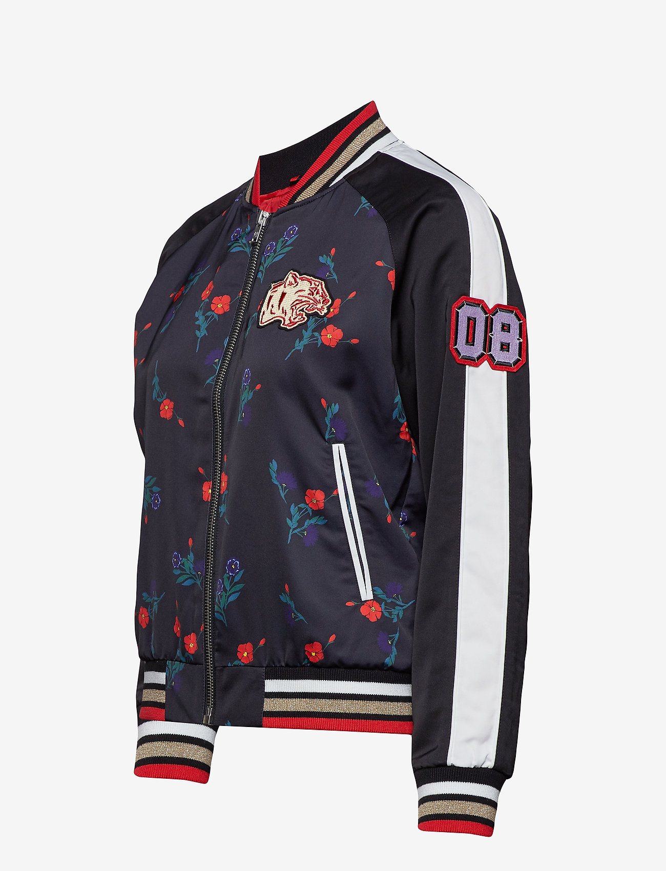 Superdry - CNY BOMBER - black floral print - 1