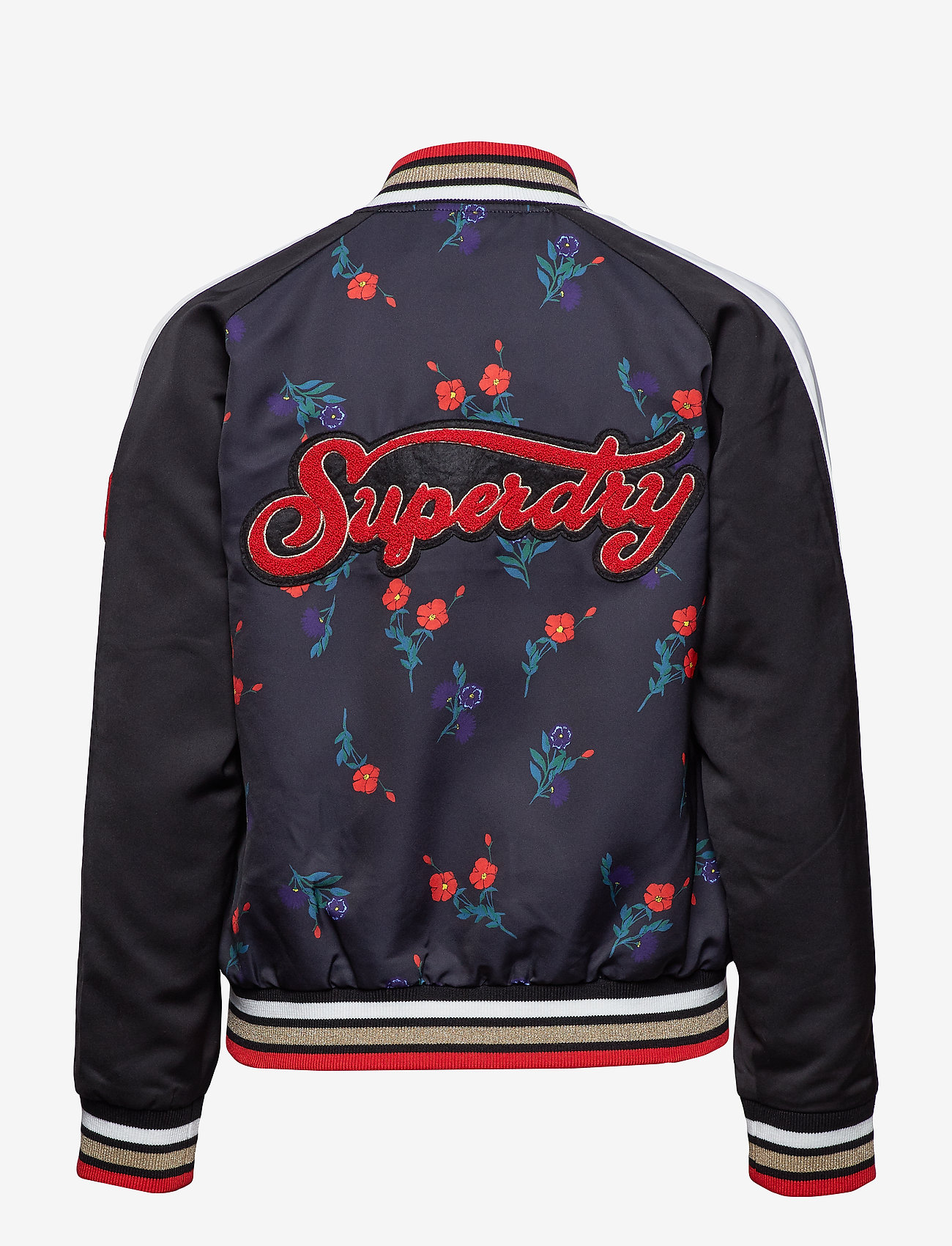 Superdry - CNY BOMBER - black floral print - 2