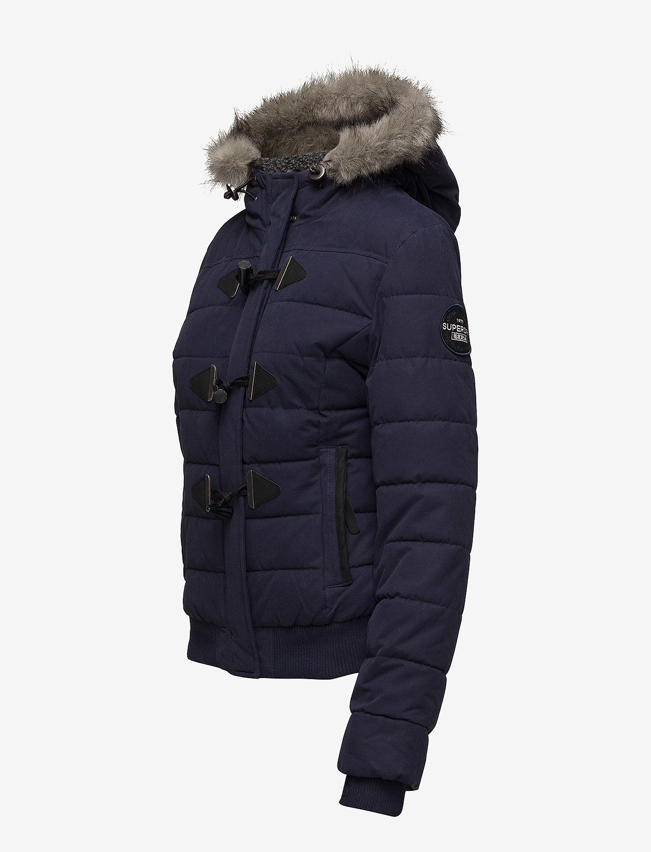 Superdry - MICROFBRE TOGGLE PUFFLE JACKET - navy - 3